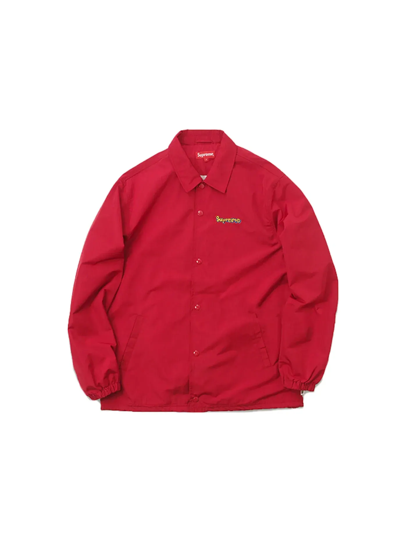 Мужская куртка-тренч без рукавов Supreme Gonz Logo Coaches Jacket — изображение 1 из 2, красный