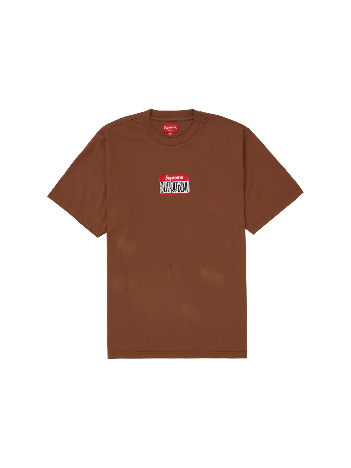 Мужская футболка с принтом Supreme Gonz Nametag Brown — изображение 1 из 1