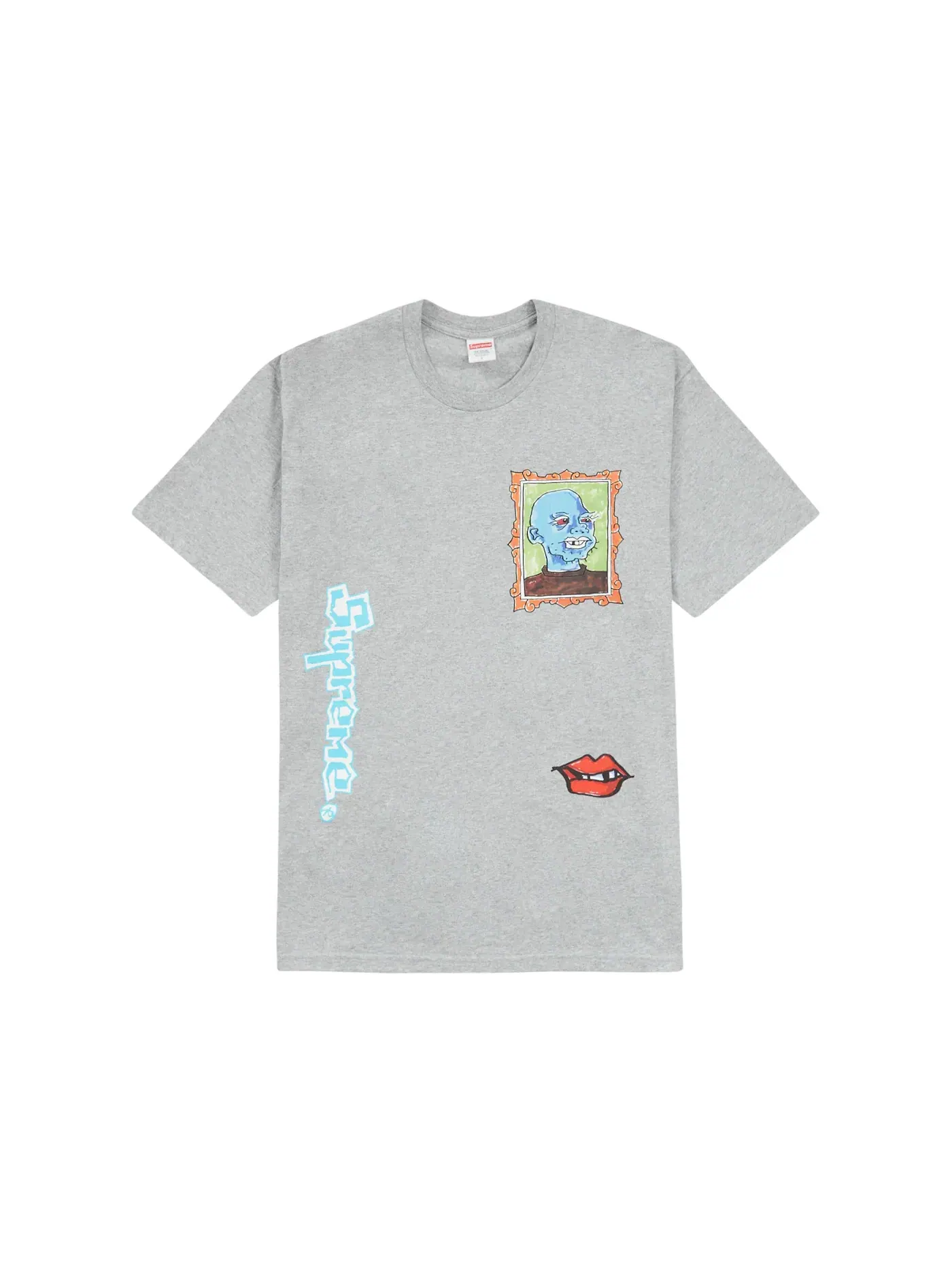 Мужская футболка Supreme с принтом Gonz Portrait — изображение 1 из 2, серый