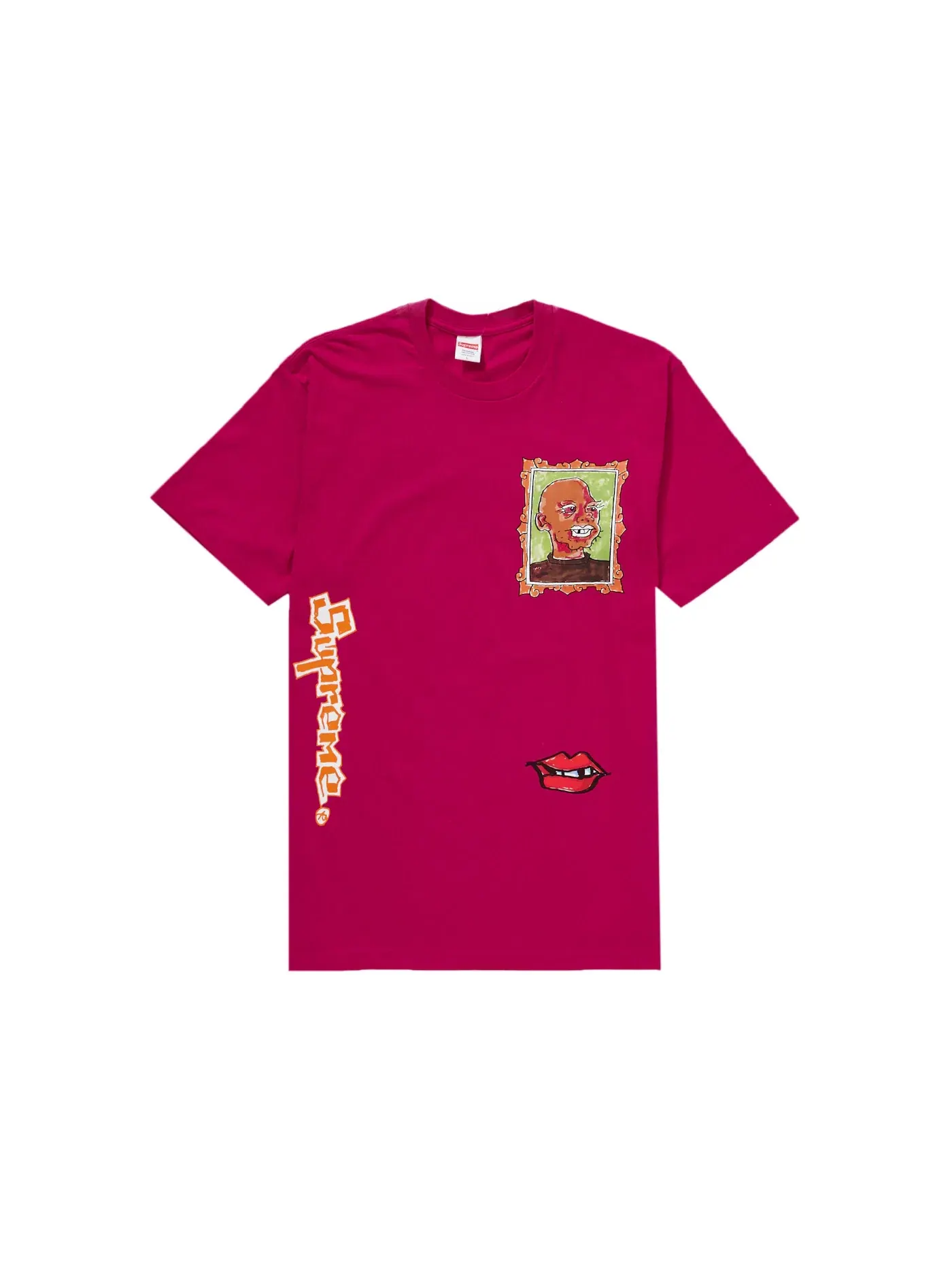 Мужская футболка с принтом Supreme Gonz Portrait Tee — изображение 1 из 2, маджента