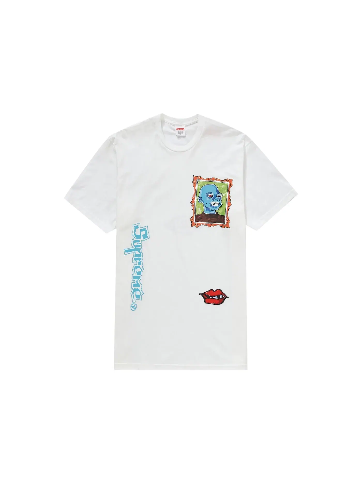 Мужская футболка с принтом Supreme Gonz Portrait Tee — изображение 1 из 1, белый