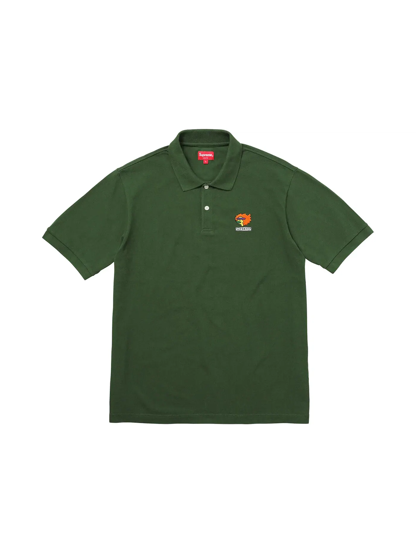 Мужское поло Supreme Gonz Ramm Polo — изображение 1 из 1, темный зеленый