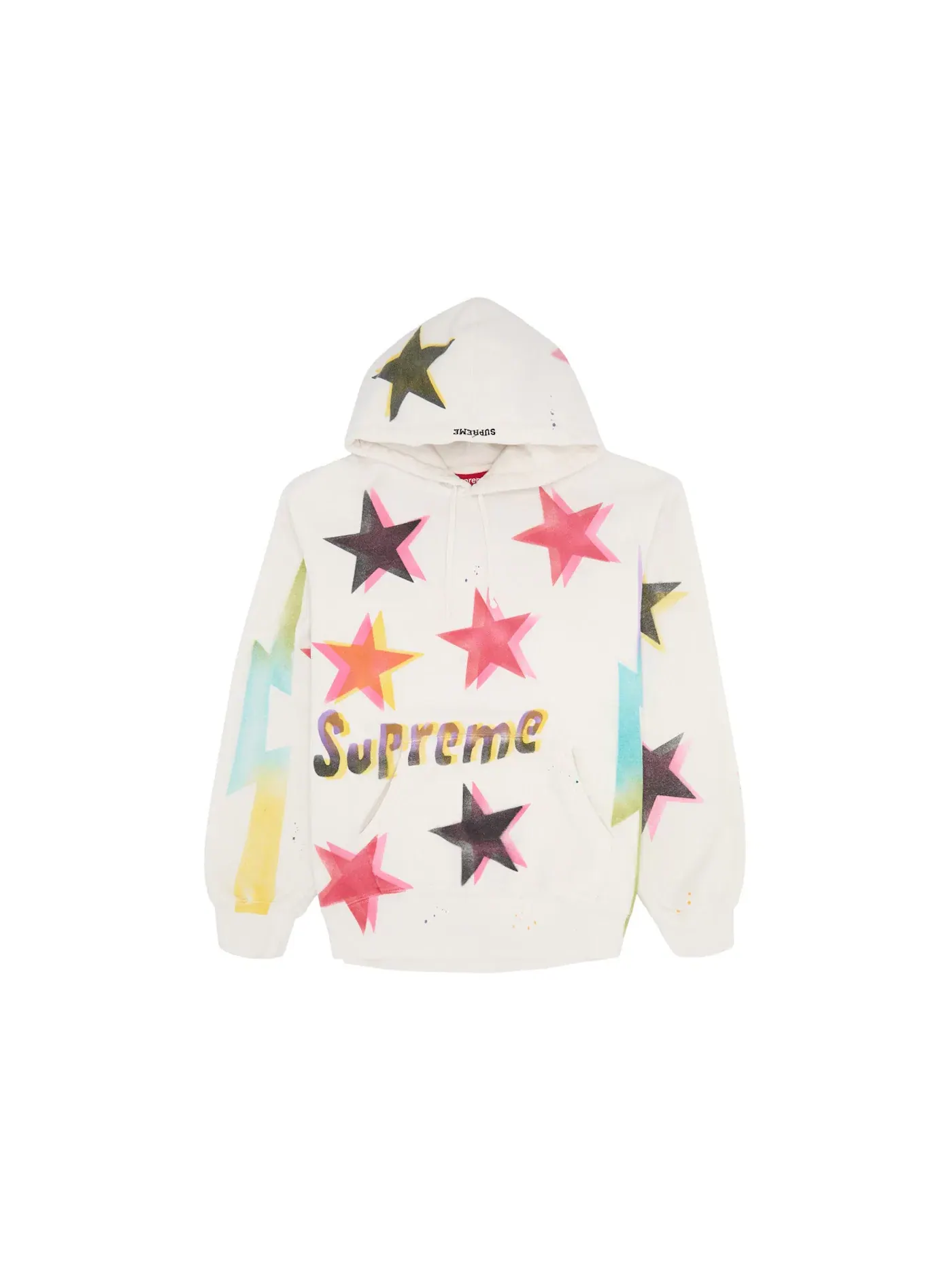 Мужская худи с принтом Hooded Sweatshirt Supreme — изображение 1 из 2, белый