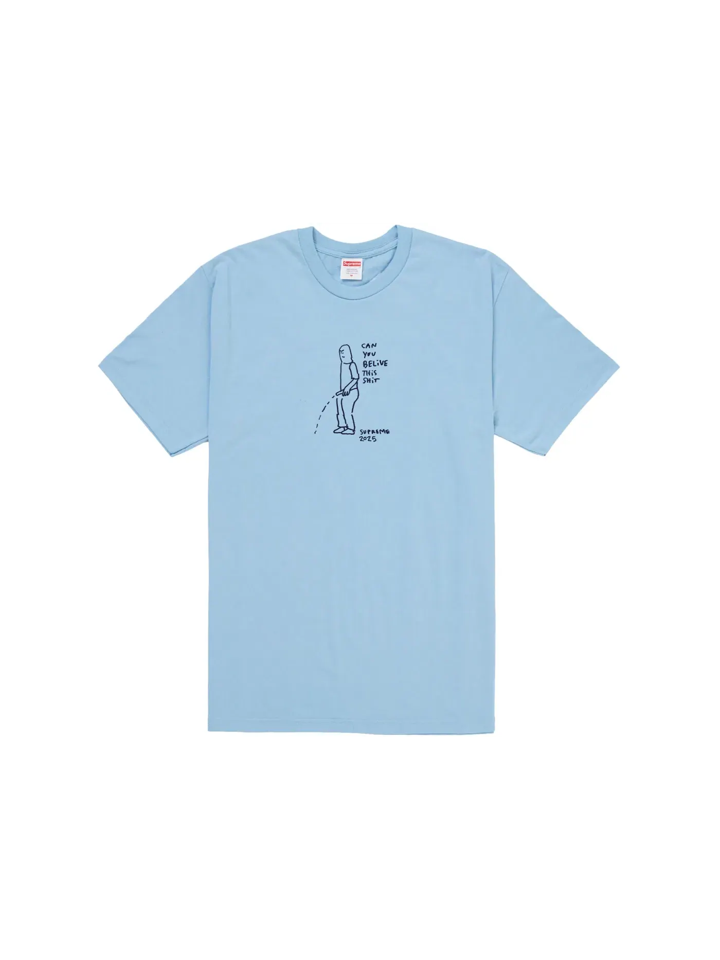 Мужская футболка с принтом Supreme Tee (SS25) — изображение 1 из 1, синий