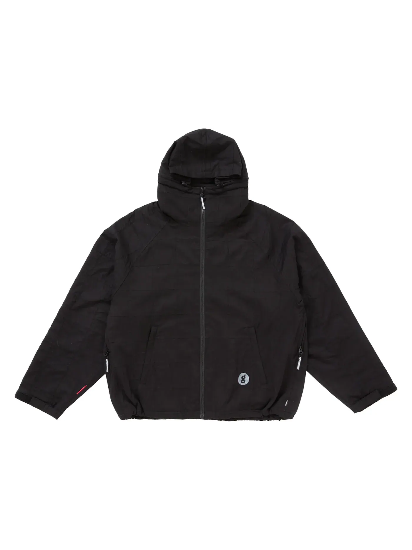 Мужская куртка с принтом Supreme GOODENOUGH Patchwork Hooded Jacket — изображение 1 из 4, черный