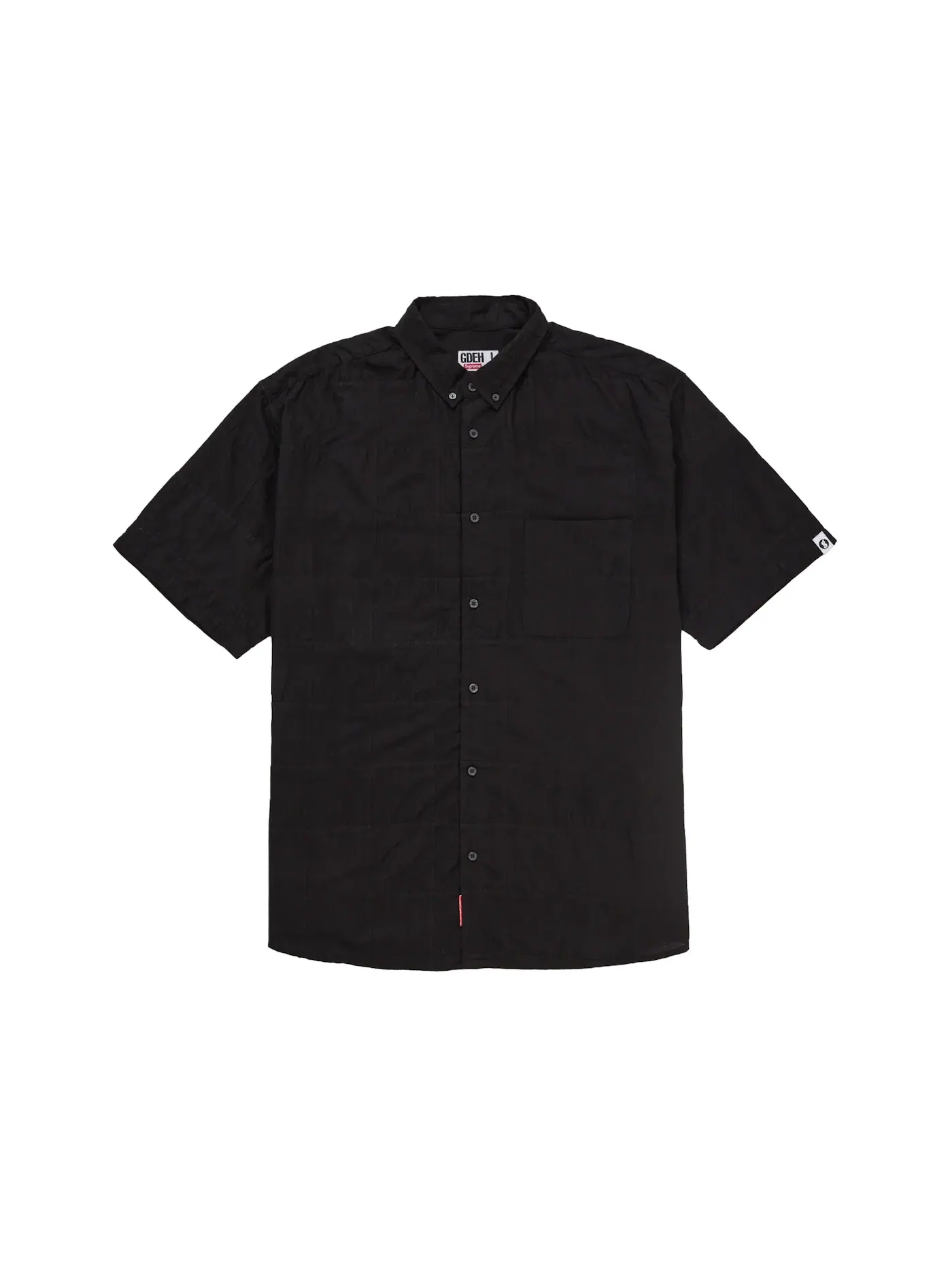 Мужская рубашка с принтом Supreme GOODENOUGH Patchwork S/S Shirt — изображение 1 из 2, черный