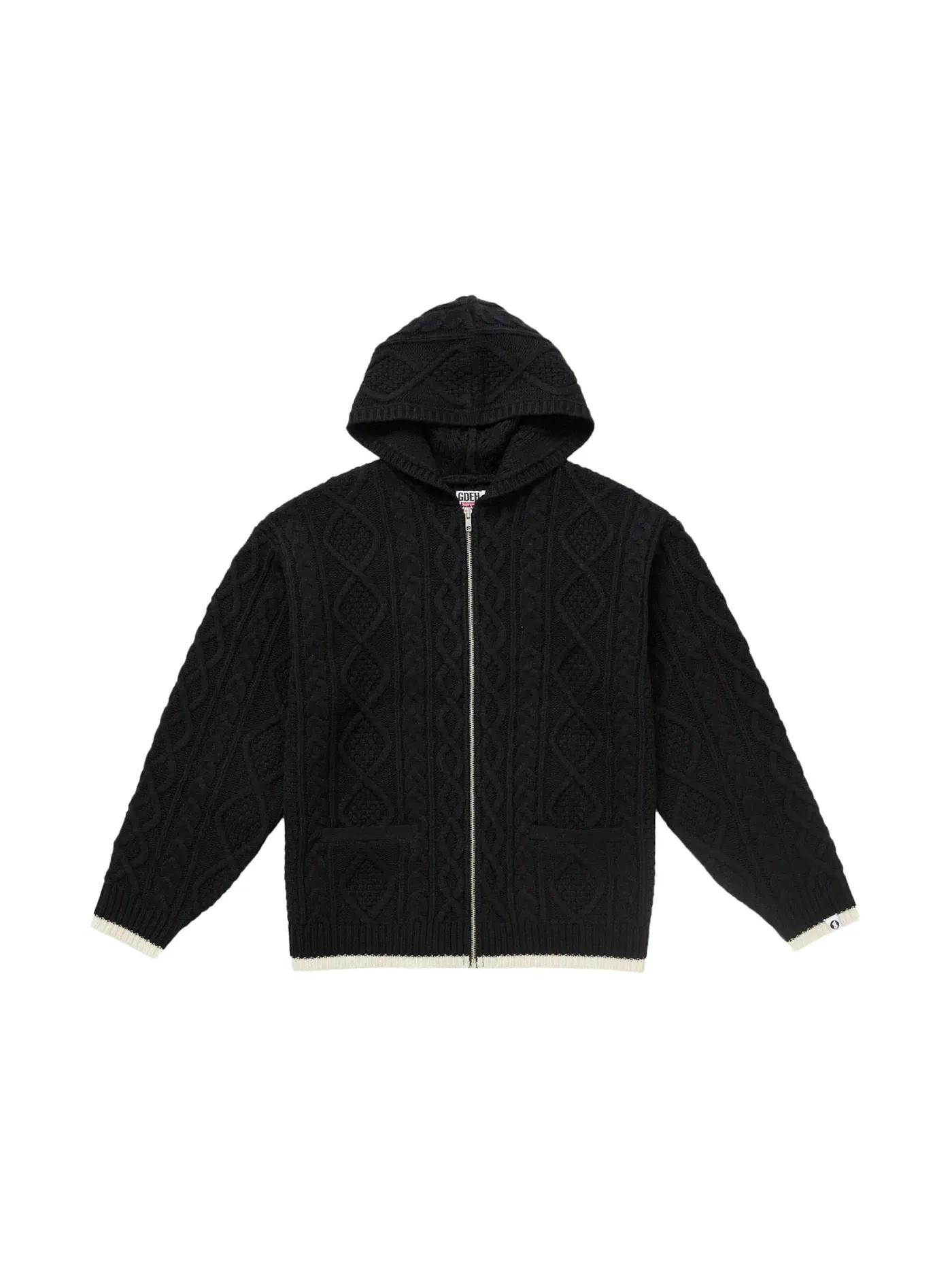 Мужской свитер с молнией и капюшоном Supreme GOODENOUGH Zip Up Hooded — изображение 1 из 2, черный