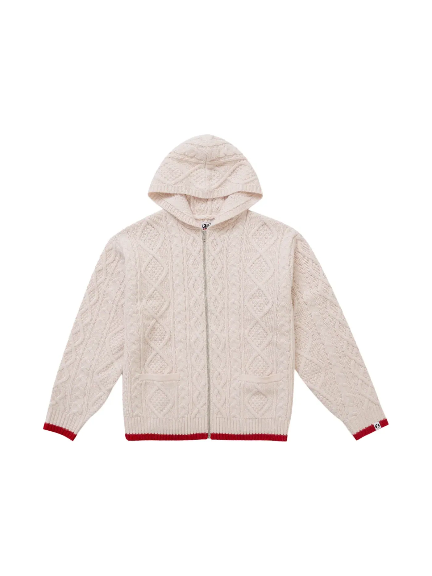 Мужской свитер с молнией и капюшоном хлопковый Supreme GOODENOUGH Zip Up Hooded Sweater