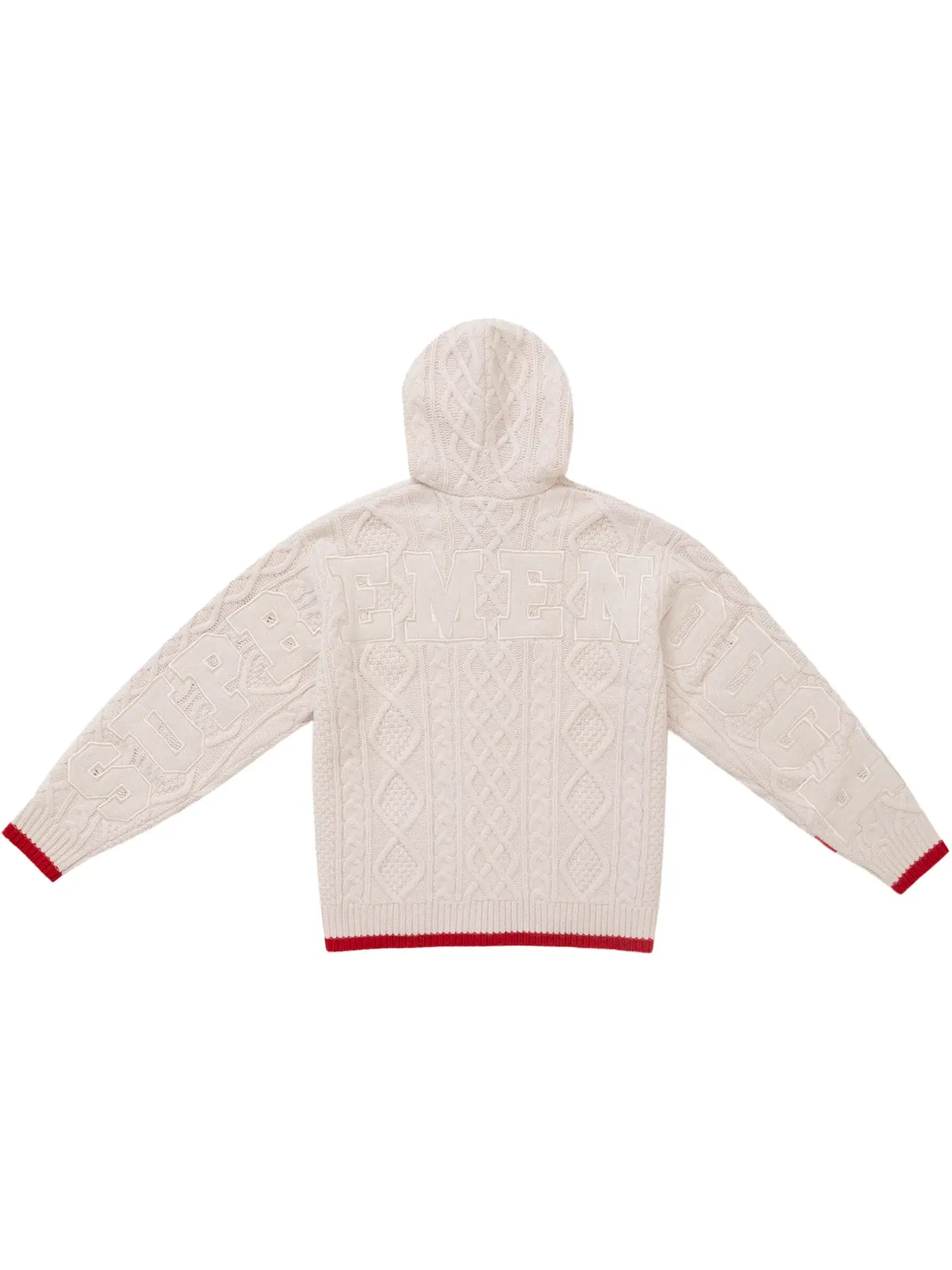 Мужской свитер с молнией и капюшоном хлопковый Supreme GOODENOUGH Zip Up Hooded Sweater — изображение 2 из 2, прозрачный