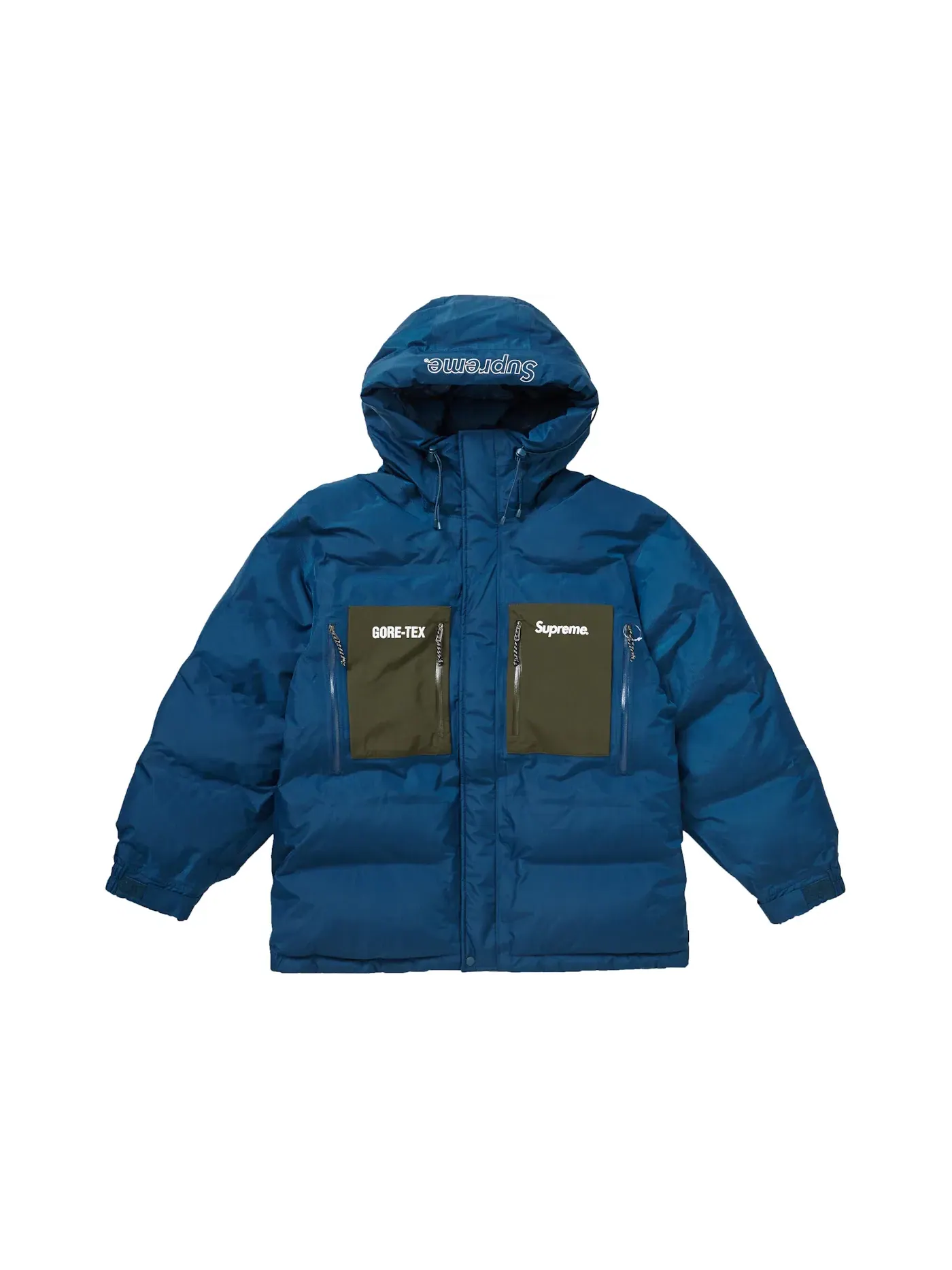 Мужская куртка-пуховик с GORE-TEX 700-Fill Down Parka (FW19) Supreme — изображение 1 из 3, темно-бирюзовый