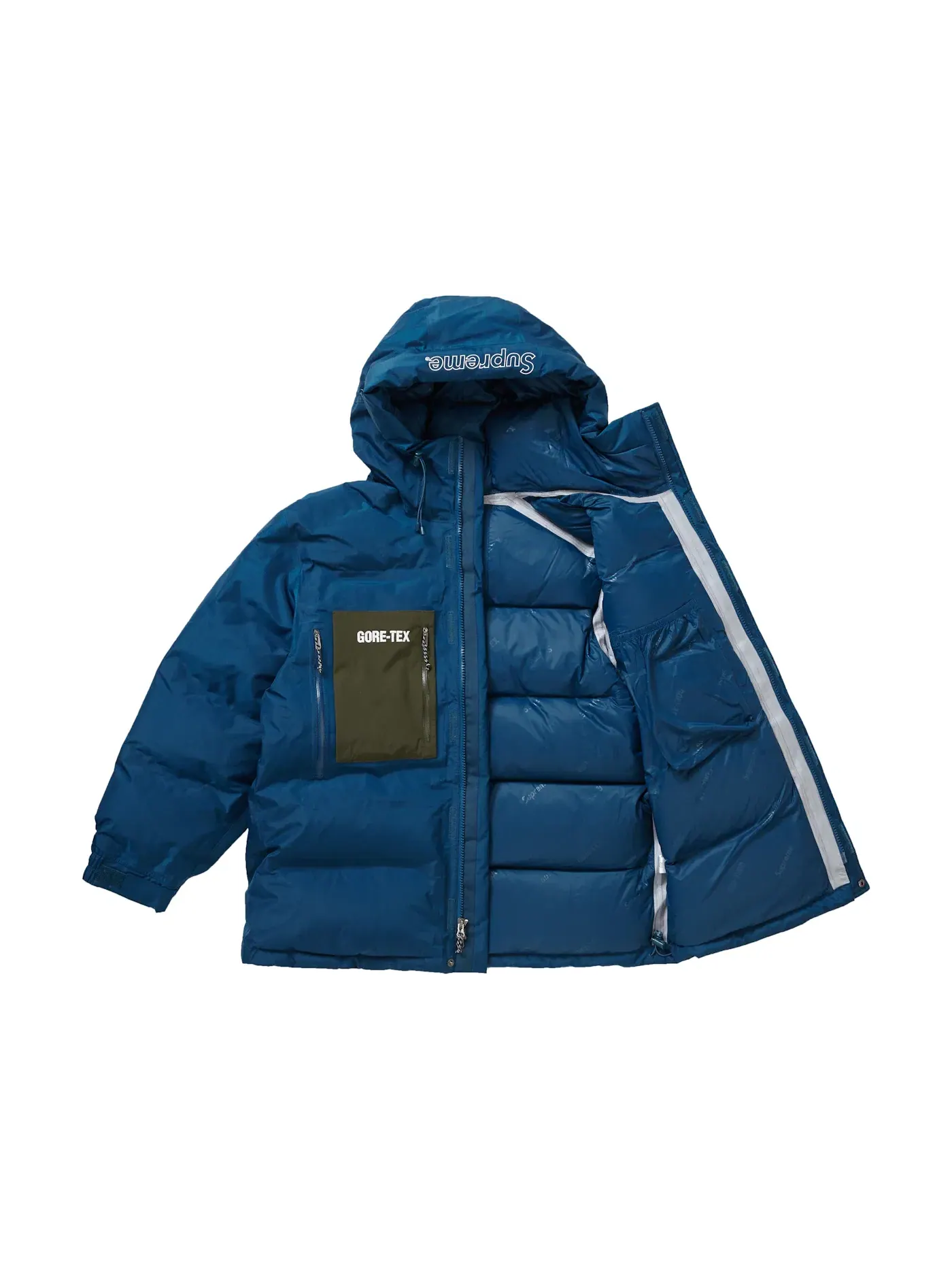 Мужская куртка-пуховик с GORE-TEX 700-Fill Down Parka (FW19) Supreme — изображение 2 из 3, темно-бирюзовый