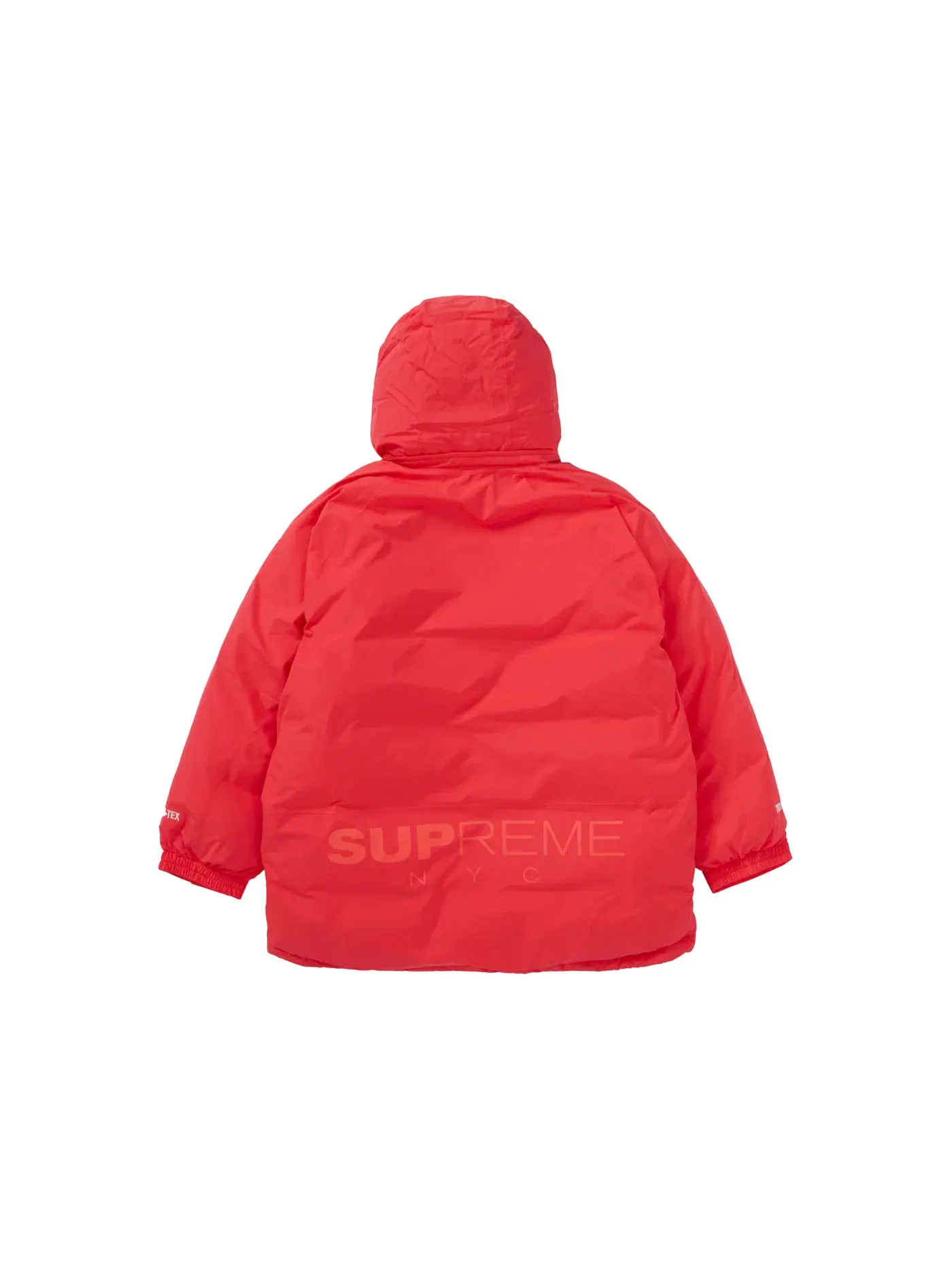 Мужская куртка-пуховик с принтом Supreme GORE-TEX 700-Fill Down Parka (FW20) — изображение 1 из 3, яркий красный