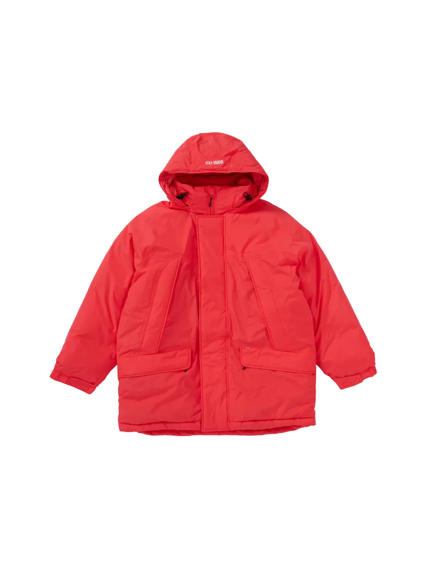 Мужская куртка-пуховик с принтом Supreme GORE-TEX 700-Fill Down Parka (FW20) — изображение 3 из 3, яркий красный