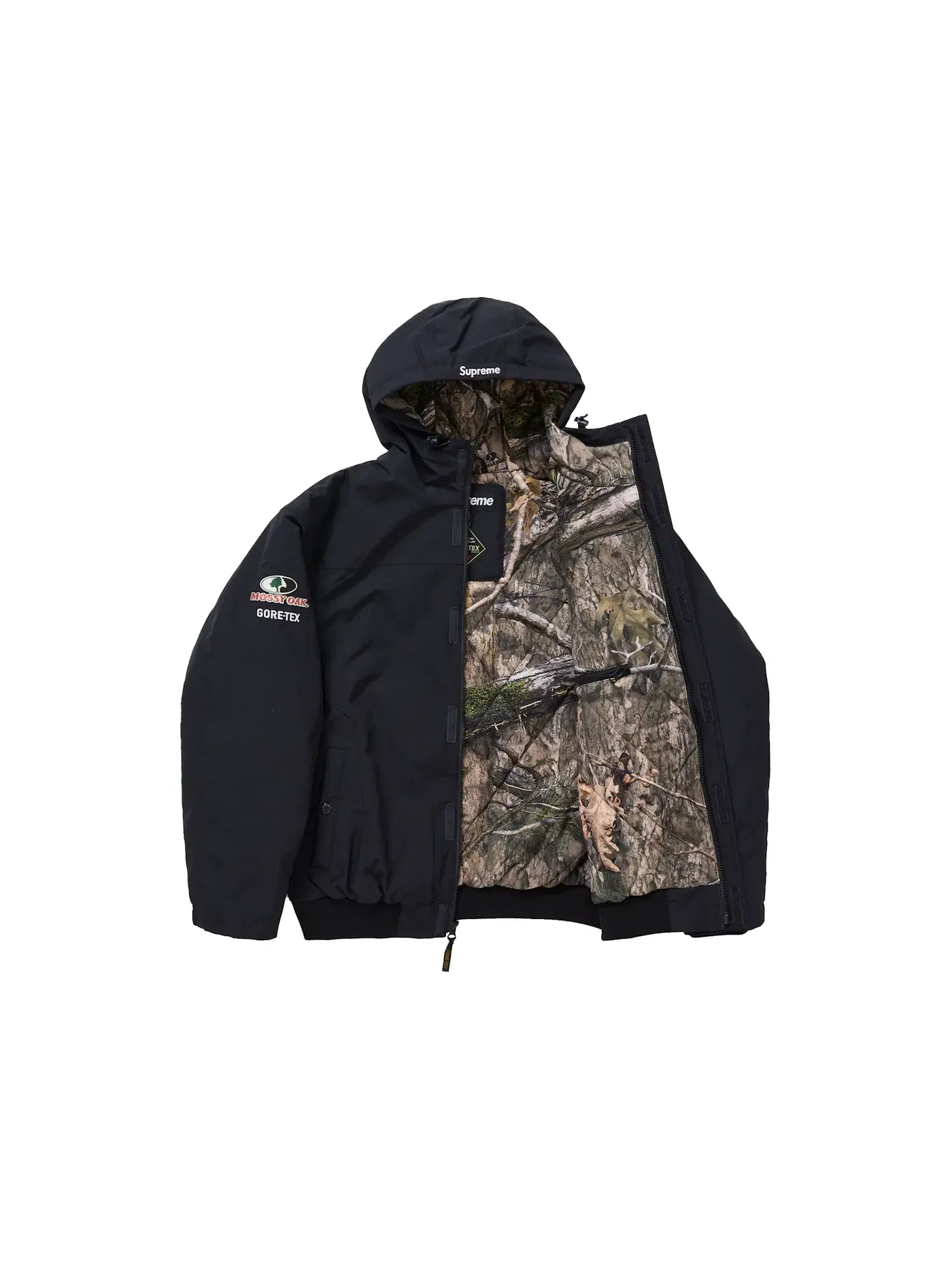 Мужская куртка с принтом Mossy Oak Supreme — изображение 2 из 3, черный