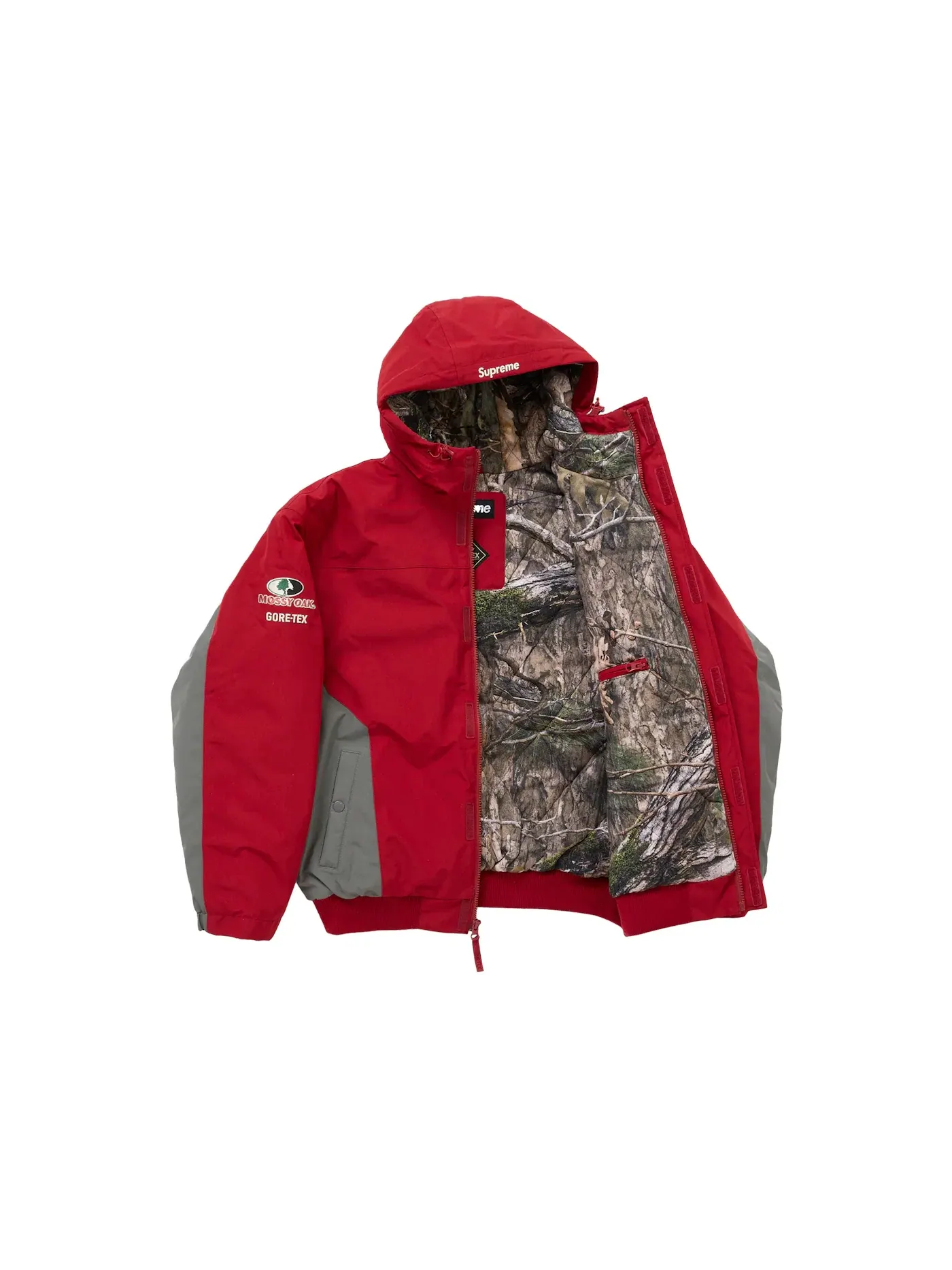 Мужская куртка из GORE-TEX с принтом Mossy Oak Supreme — изображение 2 из 3, красный