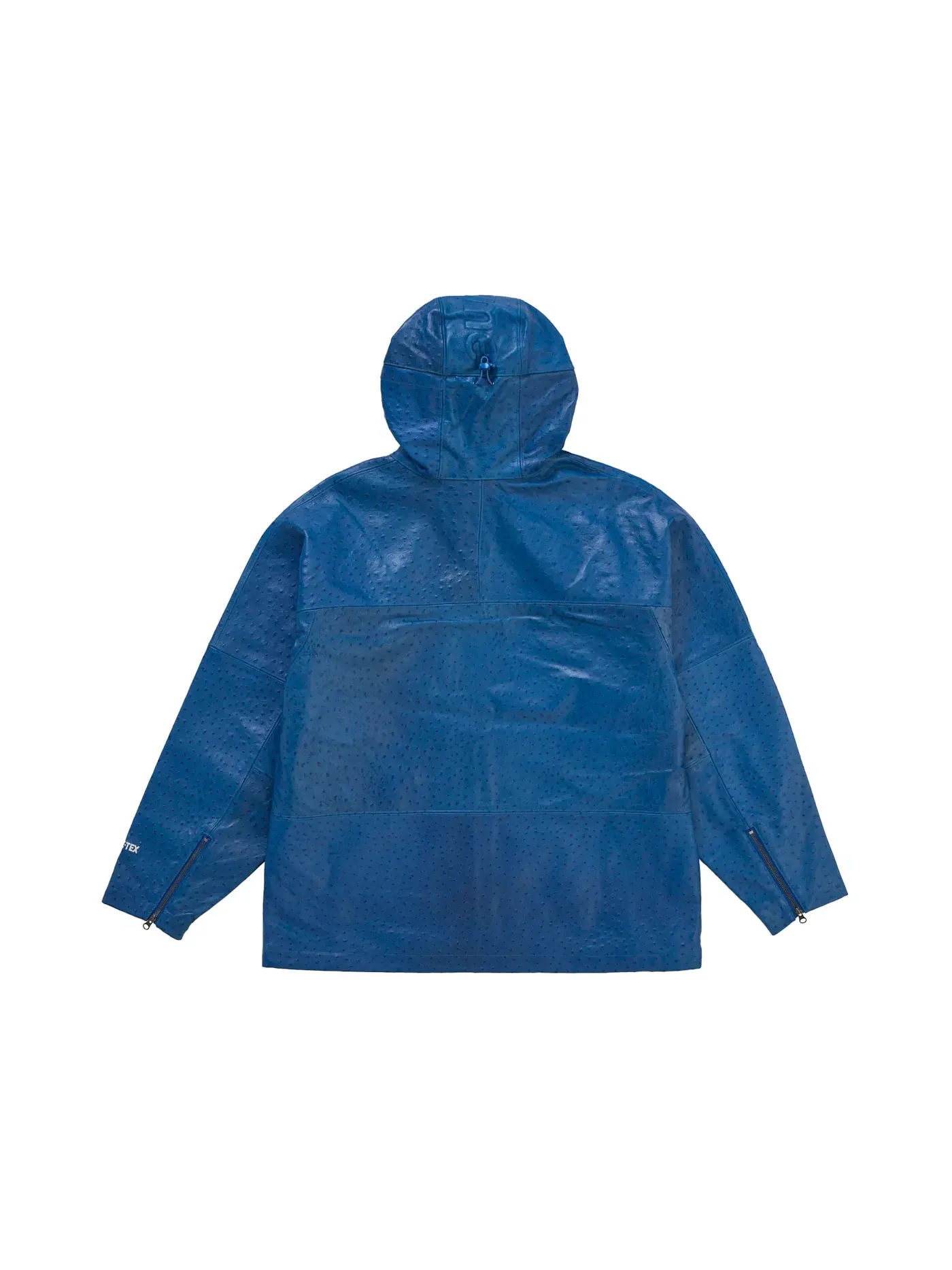 Мужская куртка с принтом Supreme GORE-TEX Ostrich Embosssed Leather Jacket — изображение 3 из 3, синий