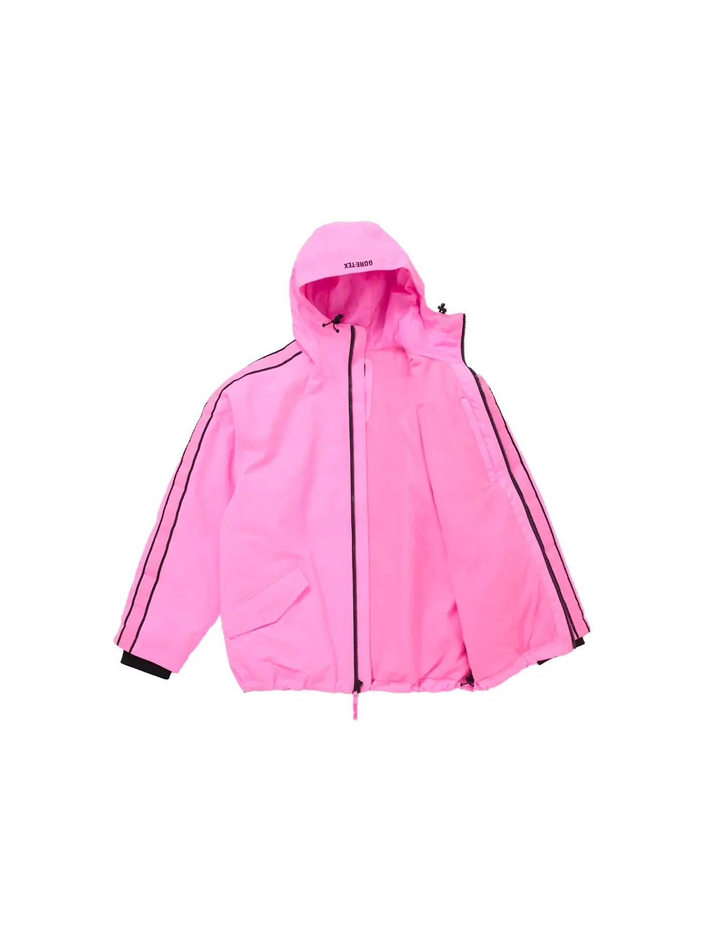 Мужская куртка с капюшоном GORE-TEX с полосой Supreme — изображение 2 из 3, розовый