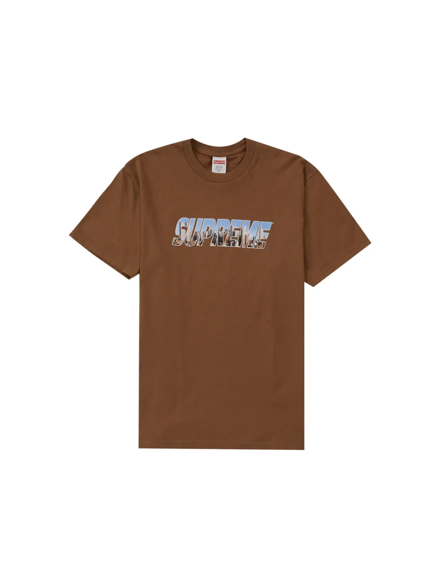 Мужская футболка с принтом Supreme Gotham Tee — изображение 1 из 1, коричневый