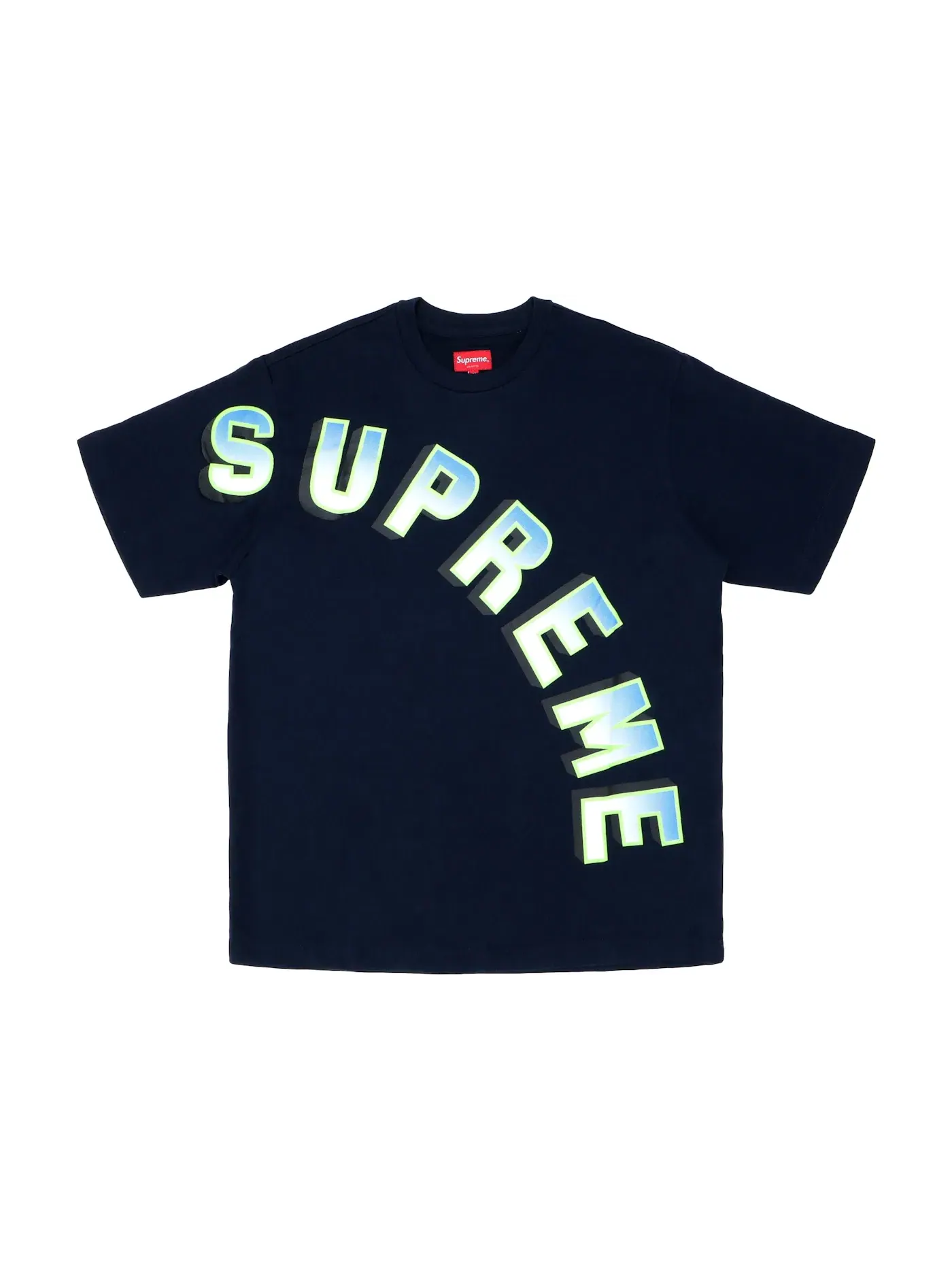 Мужская футболка с градиентным принтом Supreme Top — изображение 1 из 1, темно-синий