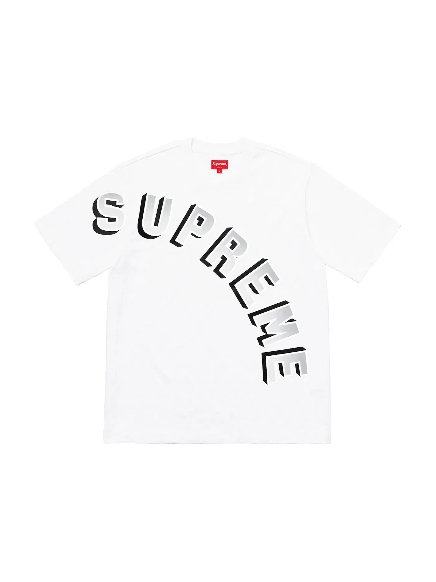 Мужская футболка с градиентом Supreme — изображение 1 из 1, белый
