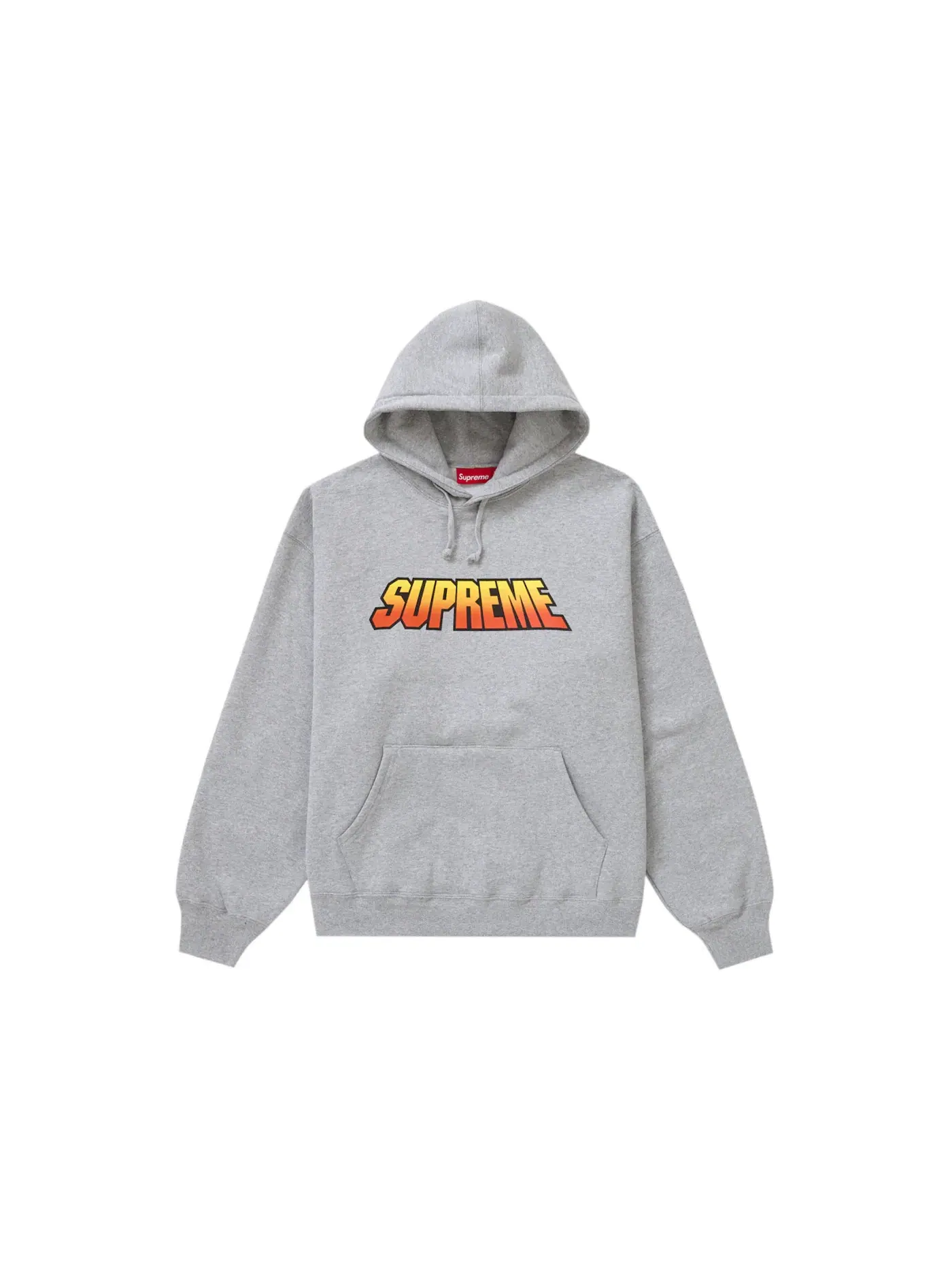 Мужская худи с принтом Supreme Sweatshirt — изображение 1 из 1, серый