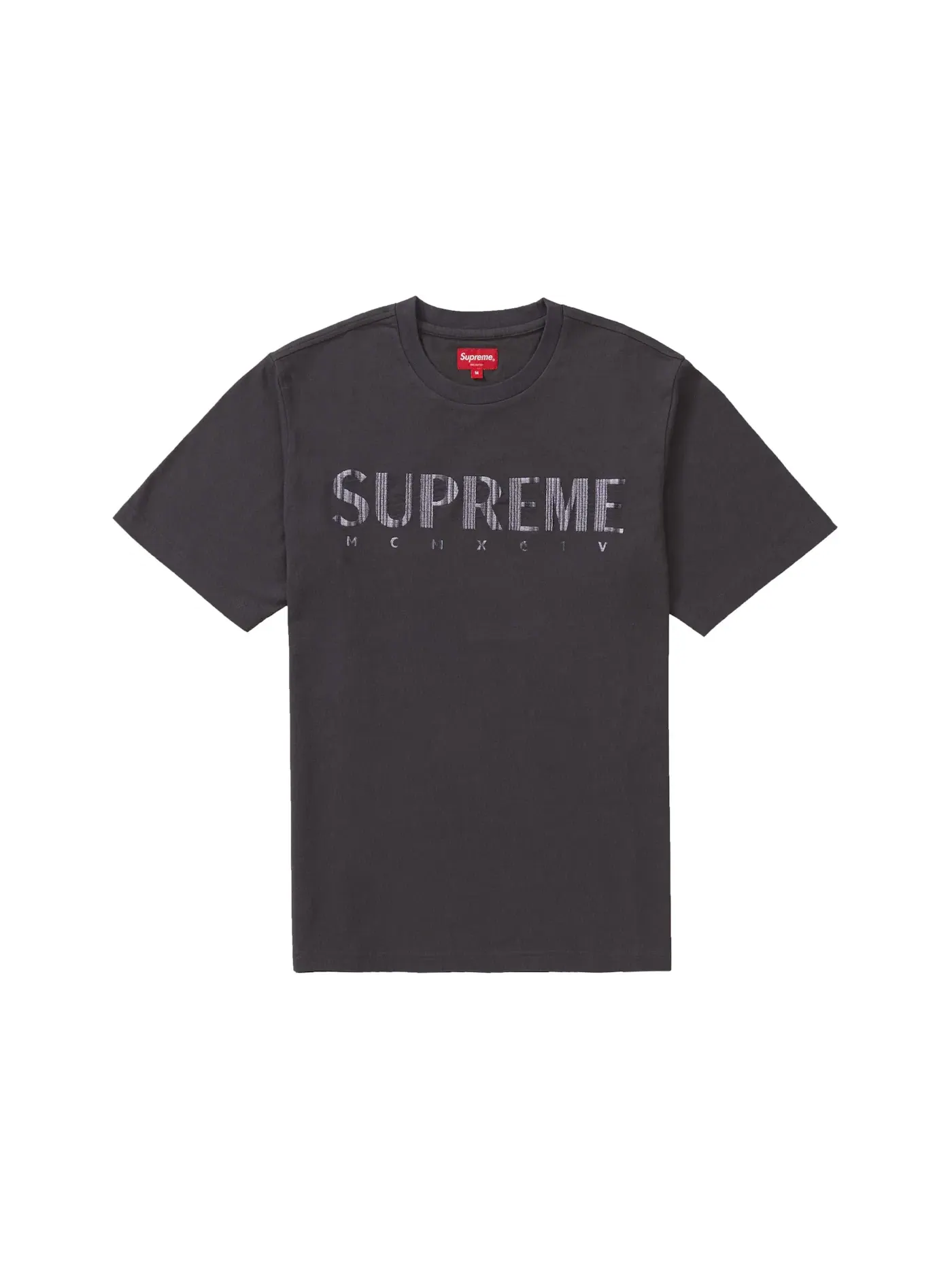 Мужская футболка с принтом Gradient Logo Supreme — изображение 1 из 1, черный