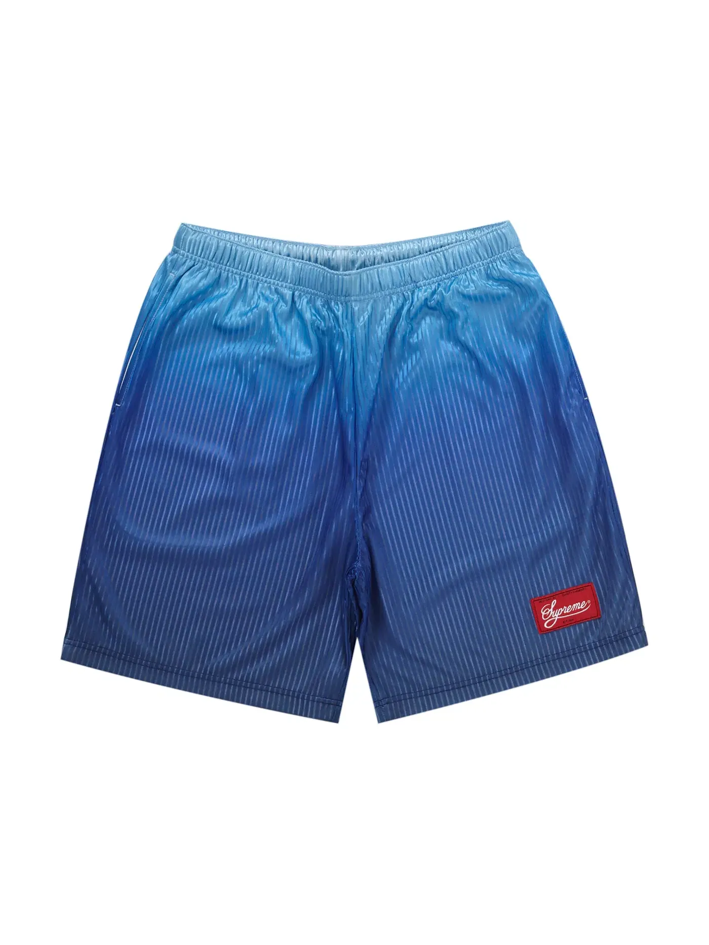 Мужские шорты с градиентной сеткой в полоску Supreme Short — изображение 1 из 2, королевский