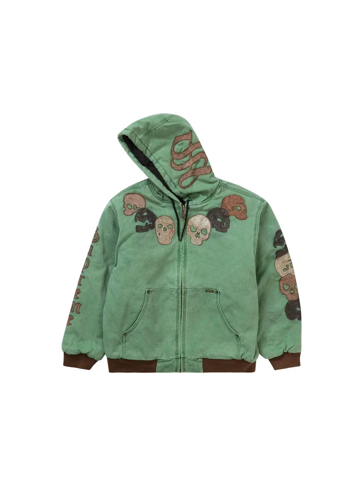 Мужская куртка с капюшоном Supreme Great China Wall Jacket — изображение 1 из 3, зеленый