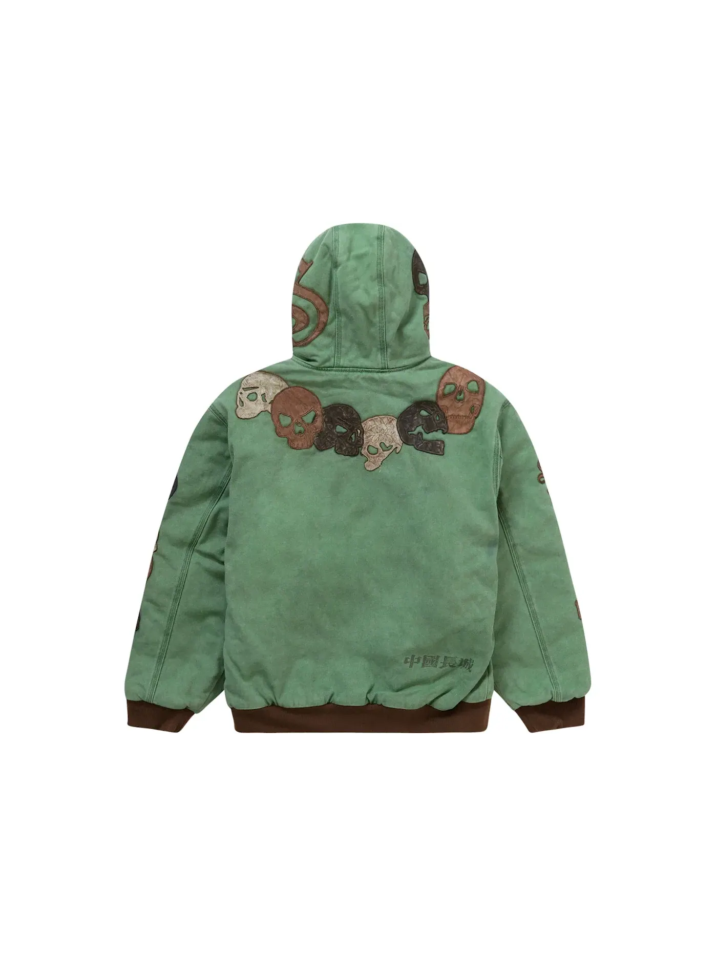 Мужская куртка с капюшоном Supreme Great China Wall Jacket — изображение 3 из 3, зеленый