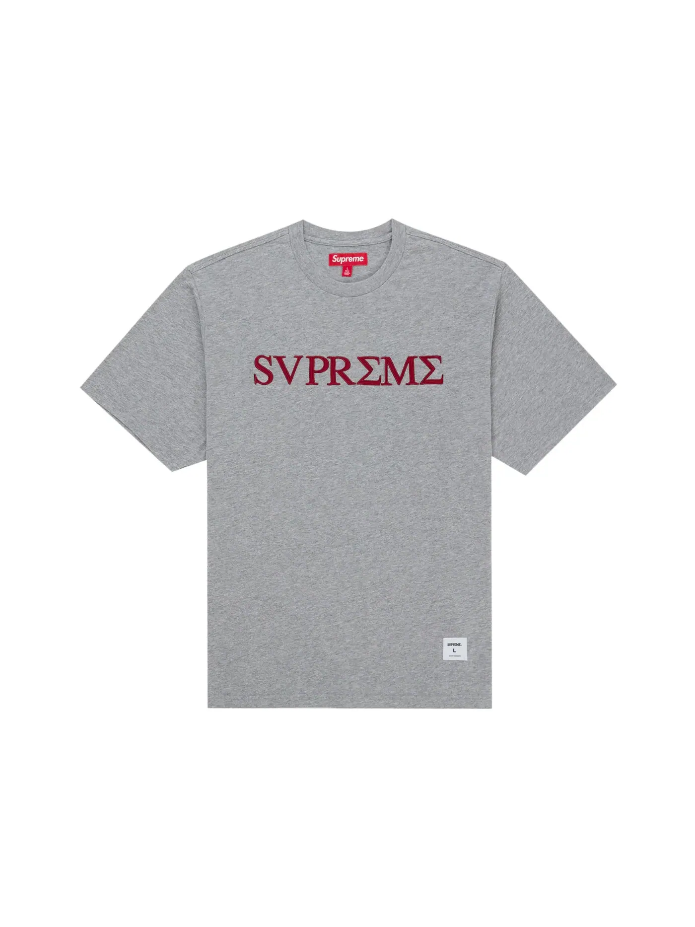 Мужская футболка с коротким рукавом Supreme — изображение 1 из 1, серый