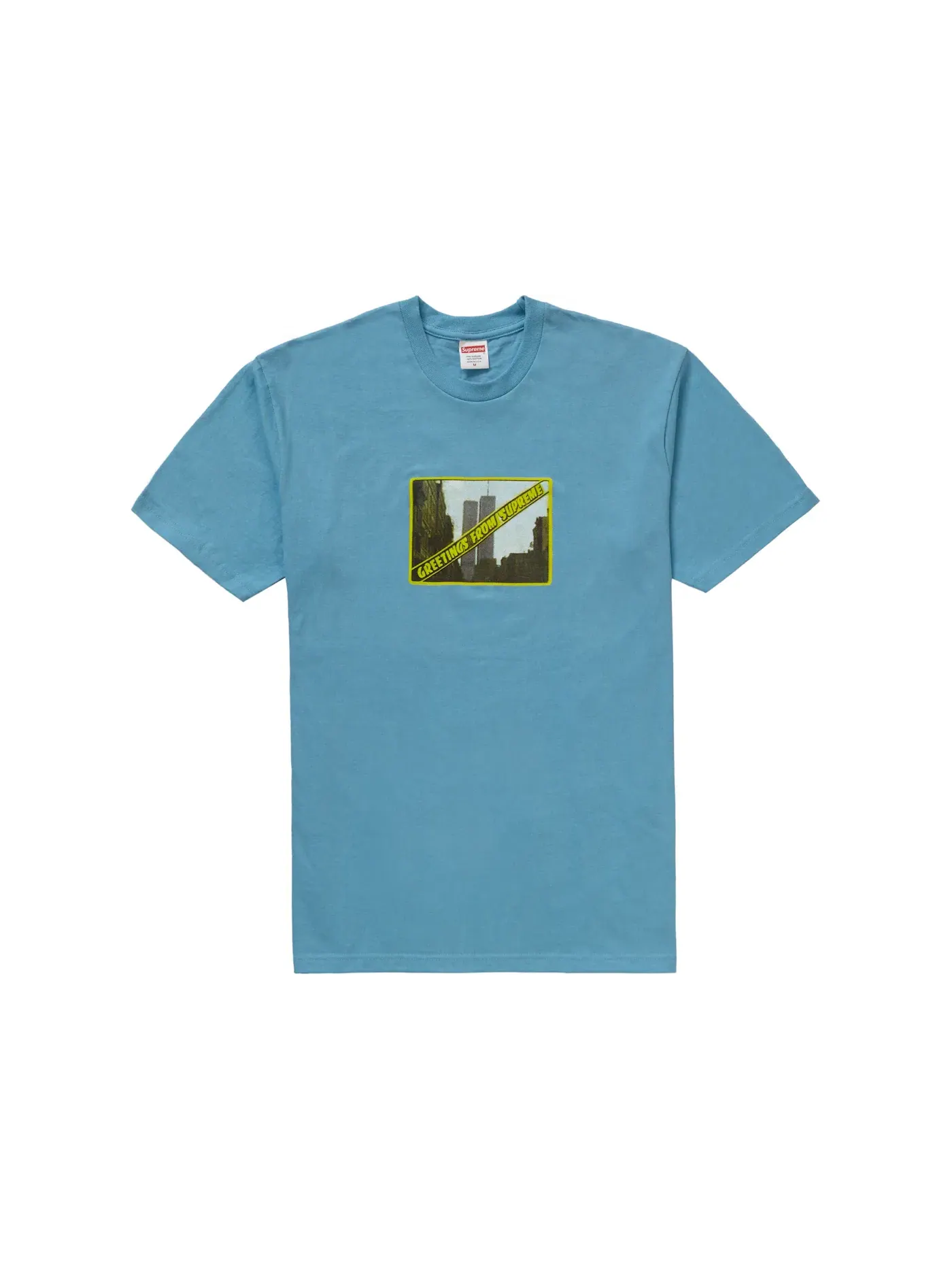 Мужская футболка с принтом Greetings Tee Supreme — изображение 1 из 1, слат
