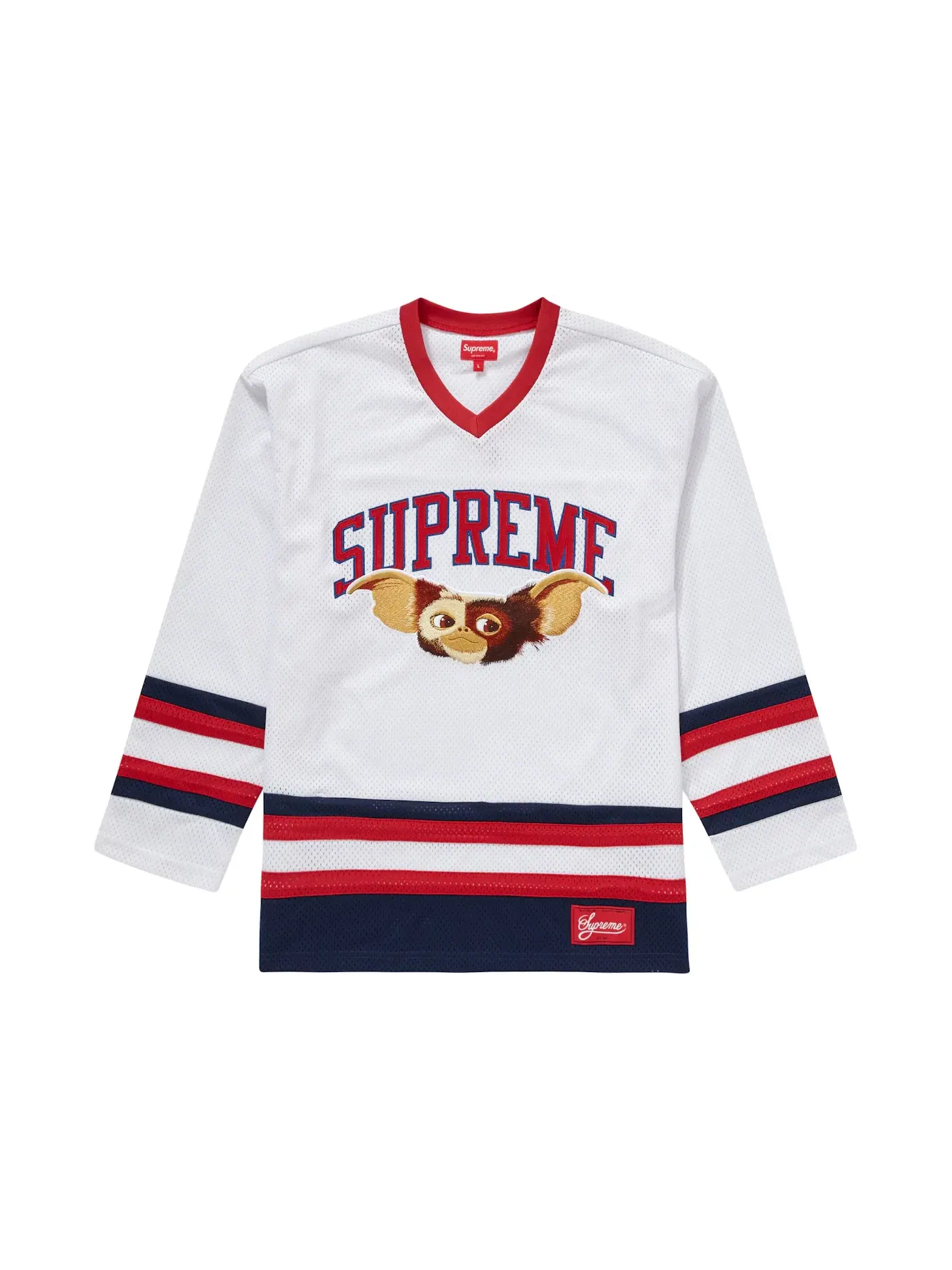 Мужская хоккейная джерси с принтом Gremlins Supreme — изображение 1 из 1, белый