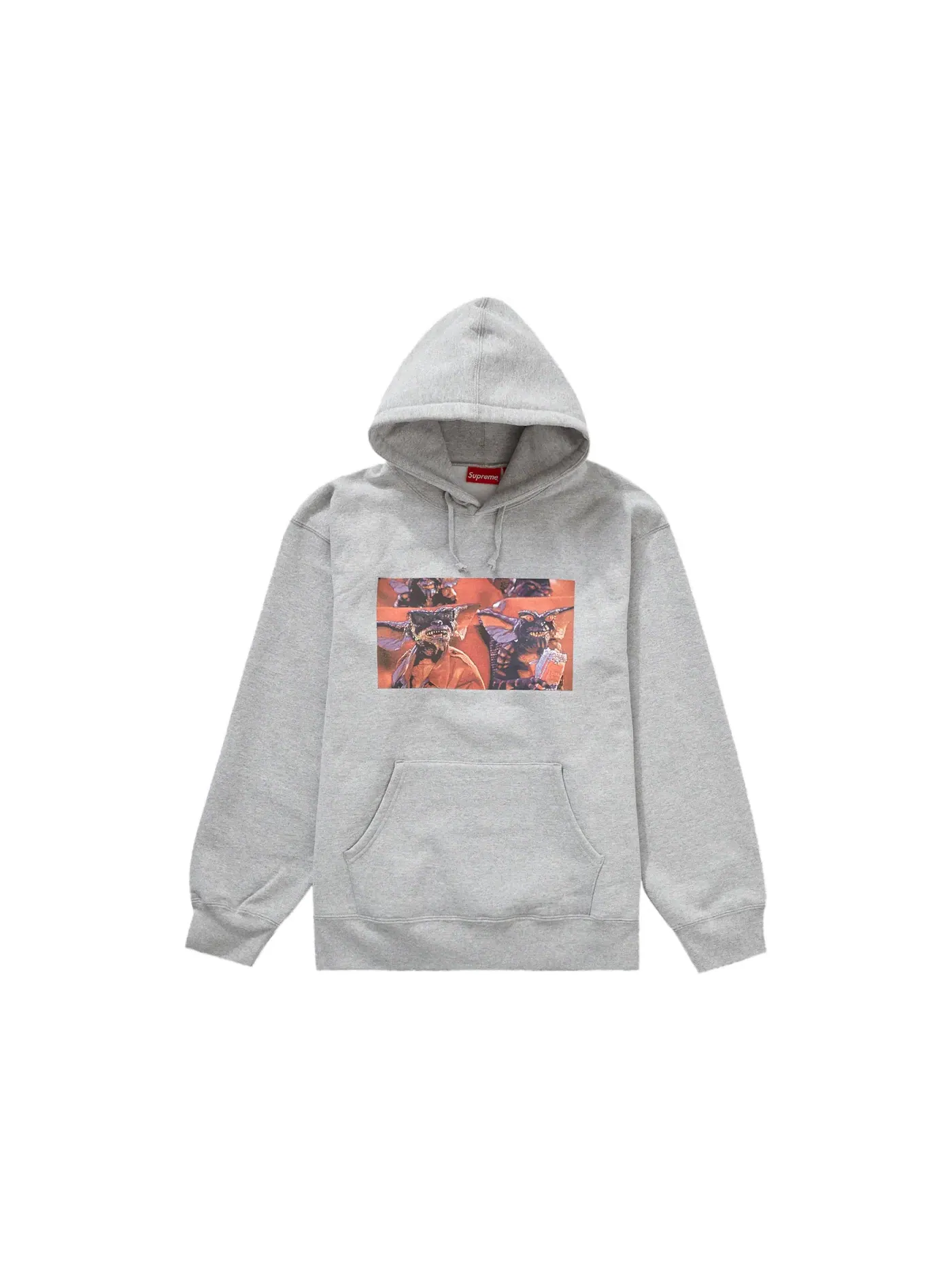 Мужской худи с принтом Gremlins Supreme — изображение 1 из 2, серый