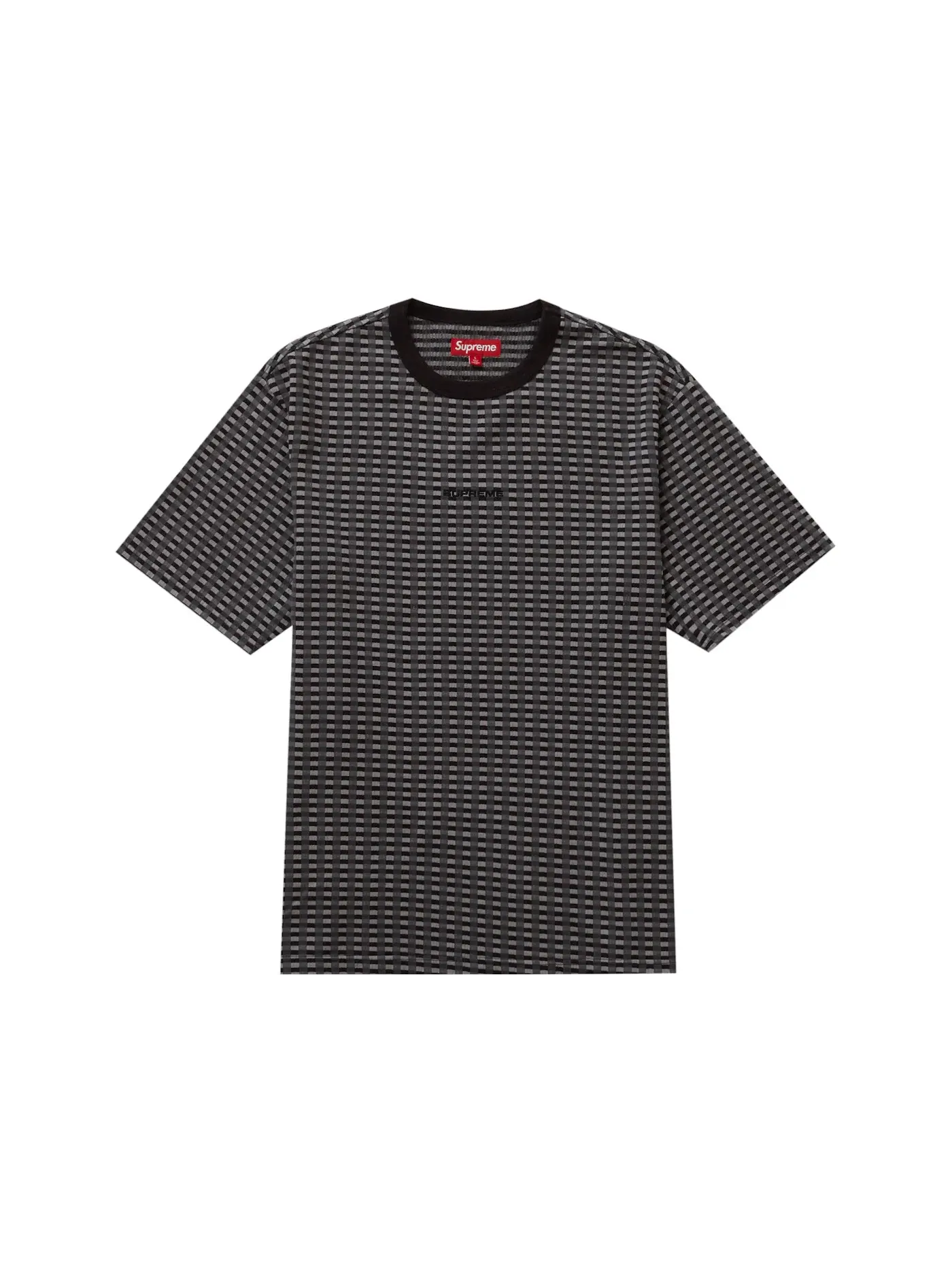 Мужская футболка с жаккардовым узором Supreme Top FW23 — изображение 1 из 1, черный