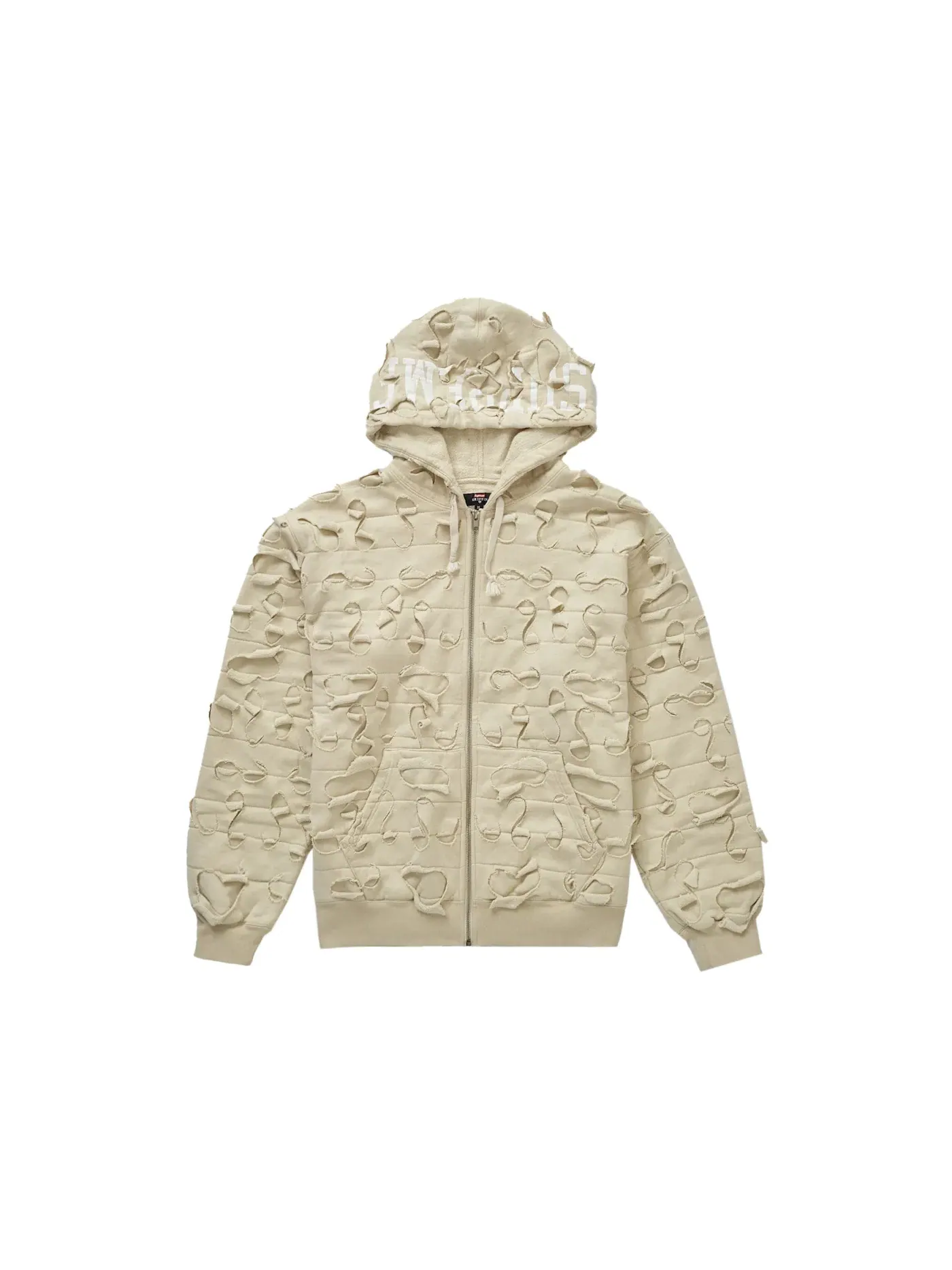 Мужская худи с принтом Supreme Griffin Zip Up Hooded Sweatshirt — изображение 1 из 1, прозрачный