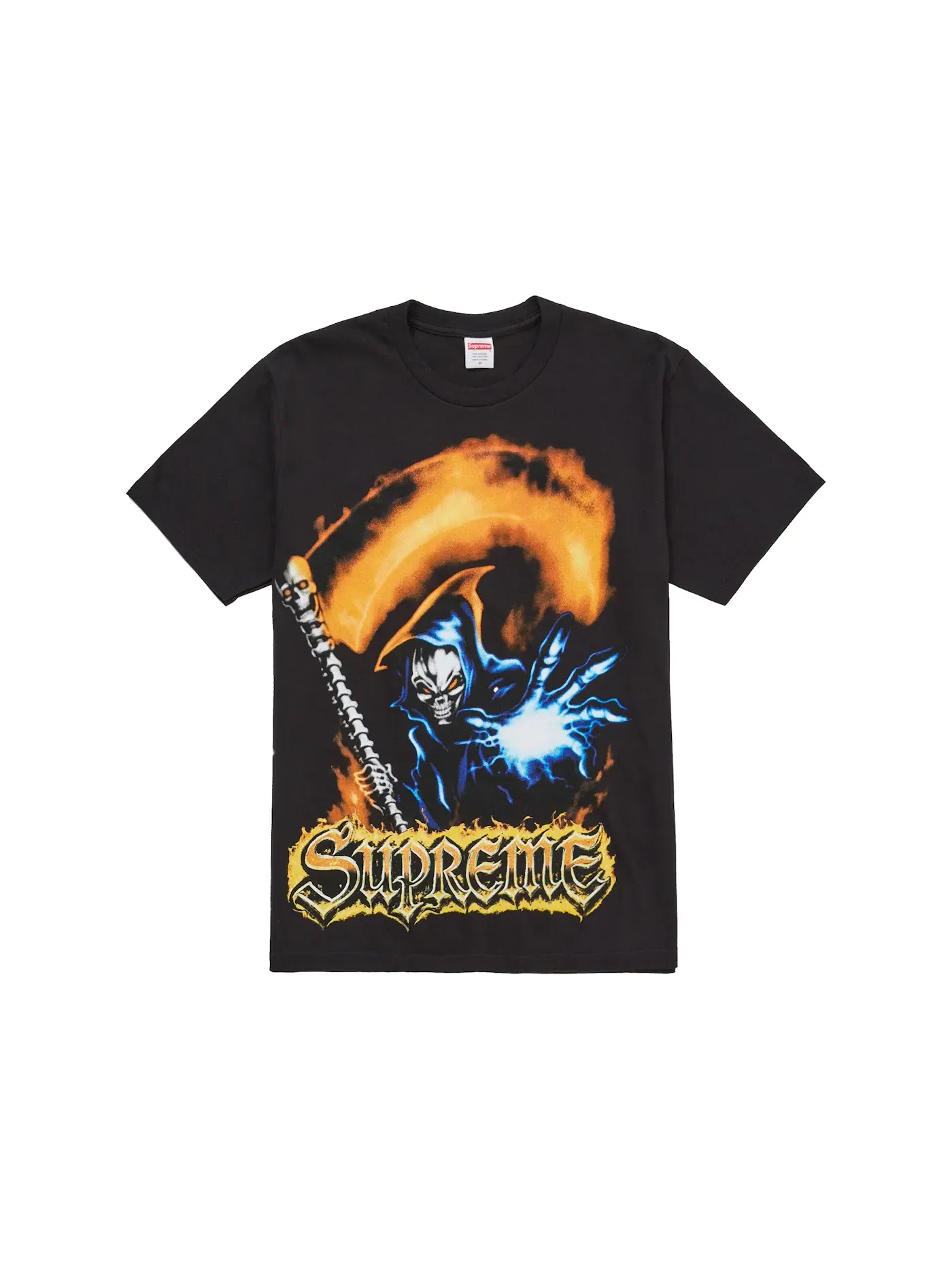 Мужская футболка с принтом Grim Reaper Tee Supreme — изображение 1 из 2, черный