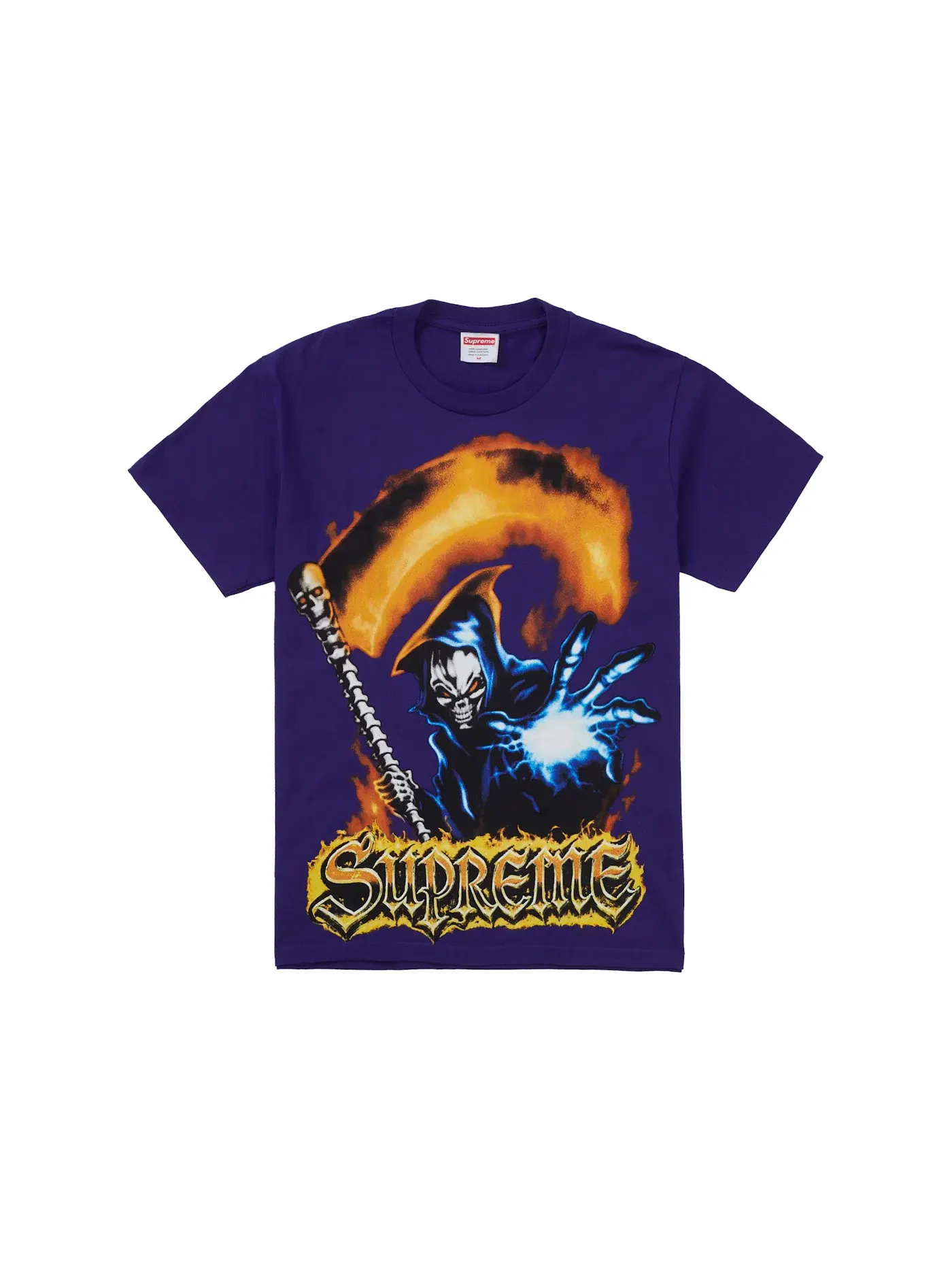 Мужская футболка Supreme Grim Reaper Tee Purple — изображение 1 из 2, фиолетовый