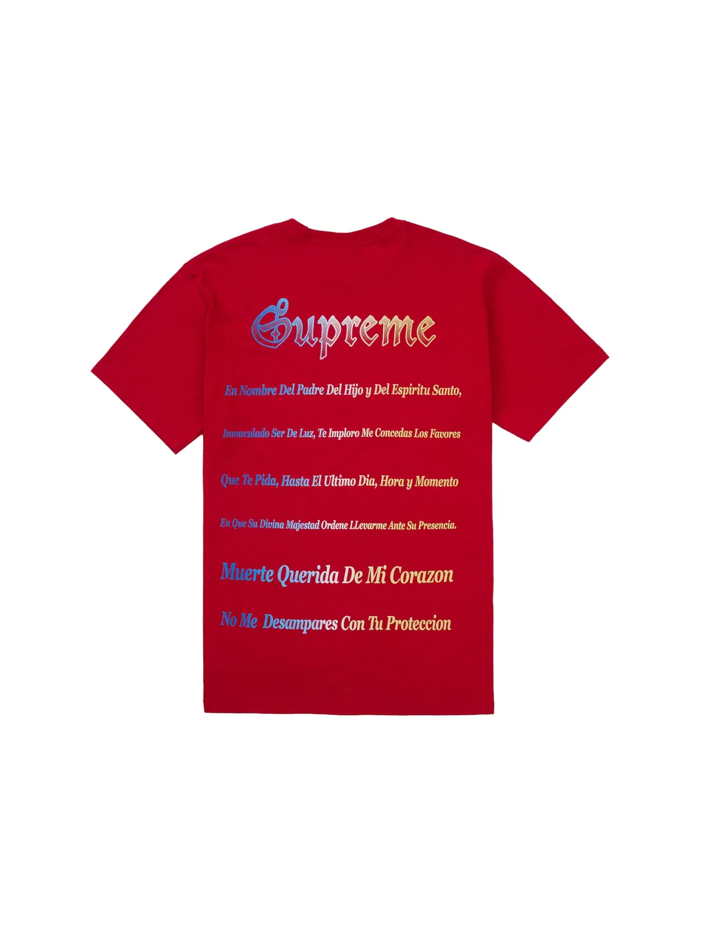 Мужская футболка с принтом Grim Reaper Tee Supreme — изображение 2 из 2, красный