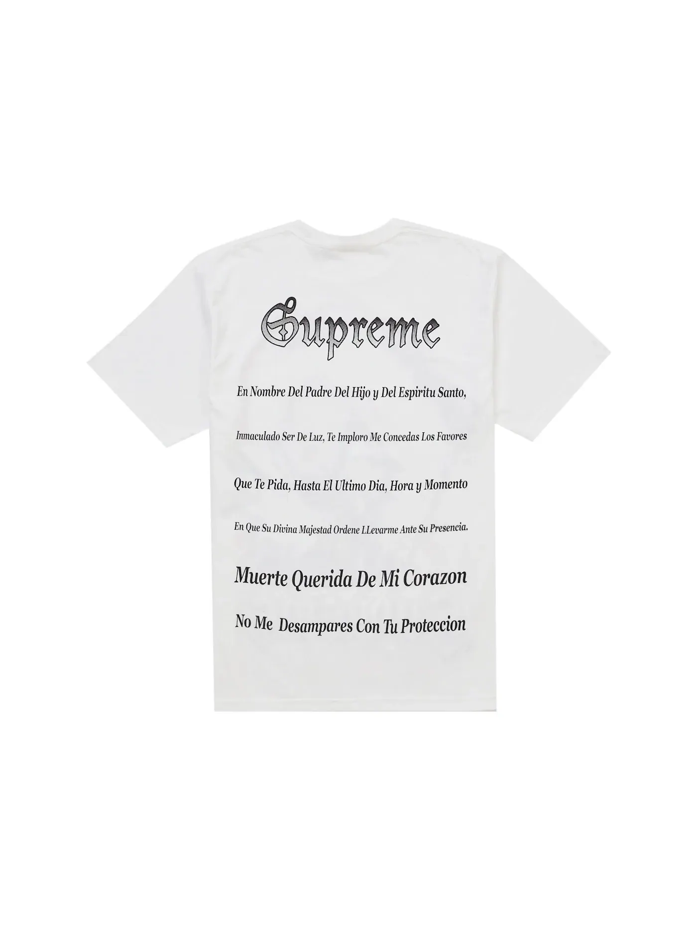 Мужская футболка с принтом Supreme Tee — изображение 2 из 2, белый
