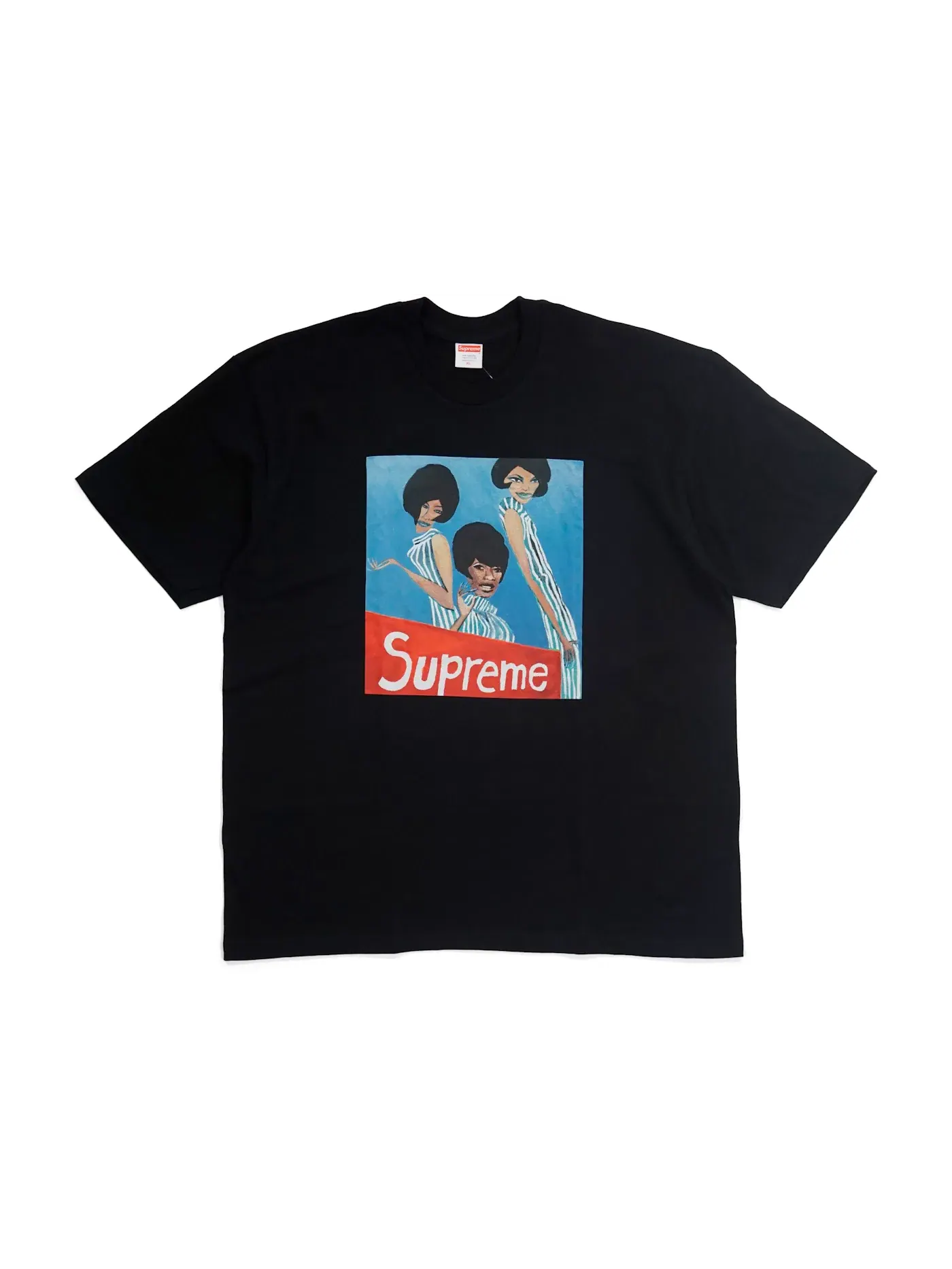 Мужская футболка с принтом Supreme Tee Supreme — изображение 1 из 1, черный