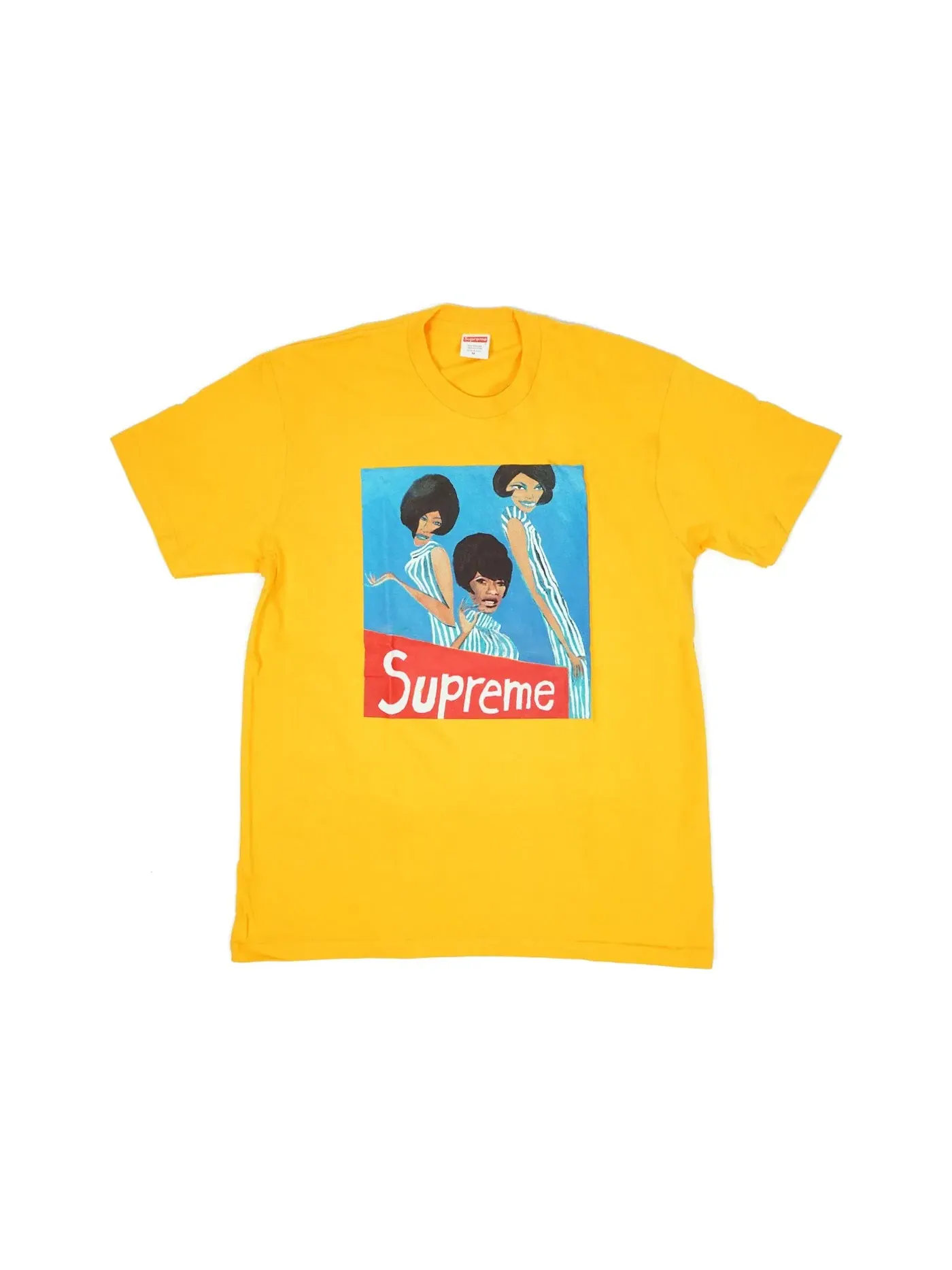Мужская футболка с принтом Supreme Group Tee Supreme — изображение 1 из 1, яркий оранжевый