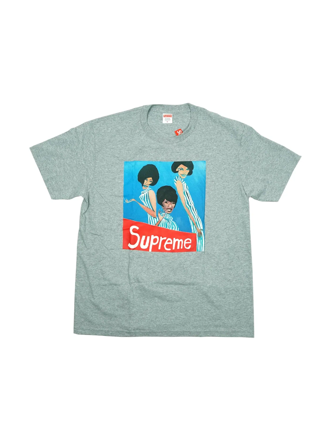 Мужская футболка с принтом Supreme Tee — изображение 1 из 1, серый
