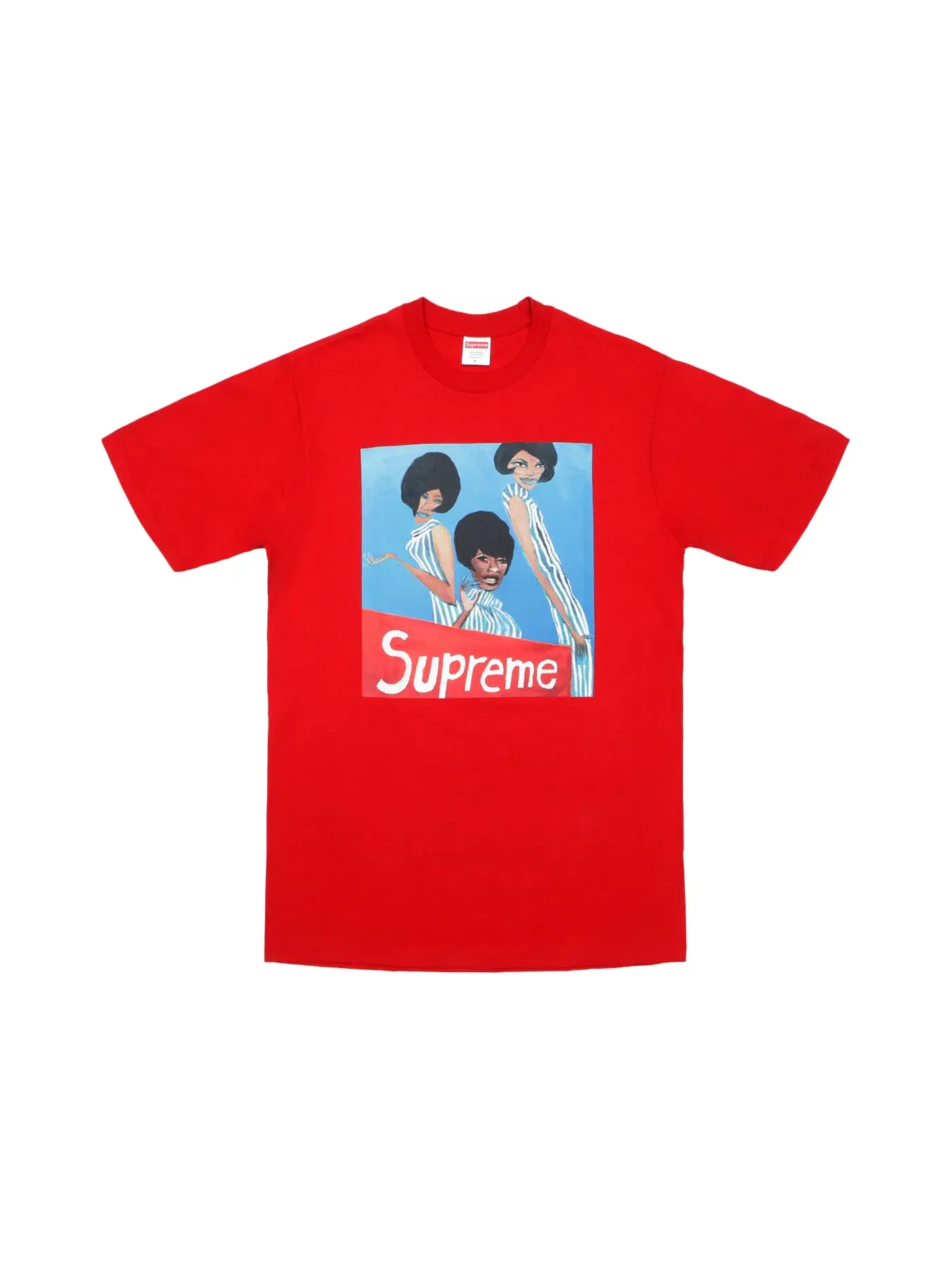Мужская футболка с принтом Supreme Tee — изображение 1 из 1, красный