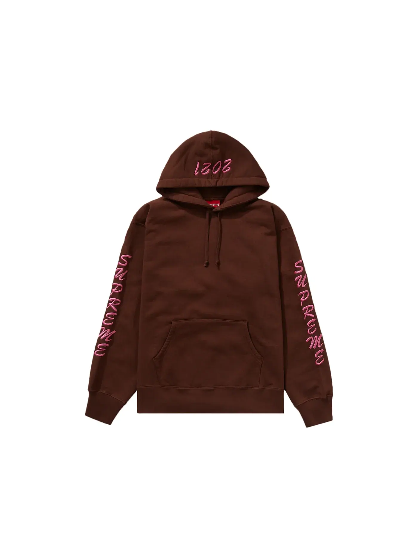Мужской свитшот с капюшоном Supreme Guardian Hooded Sweatshirt Supreme — изображение 2 из 2, коричневый