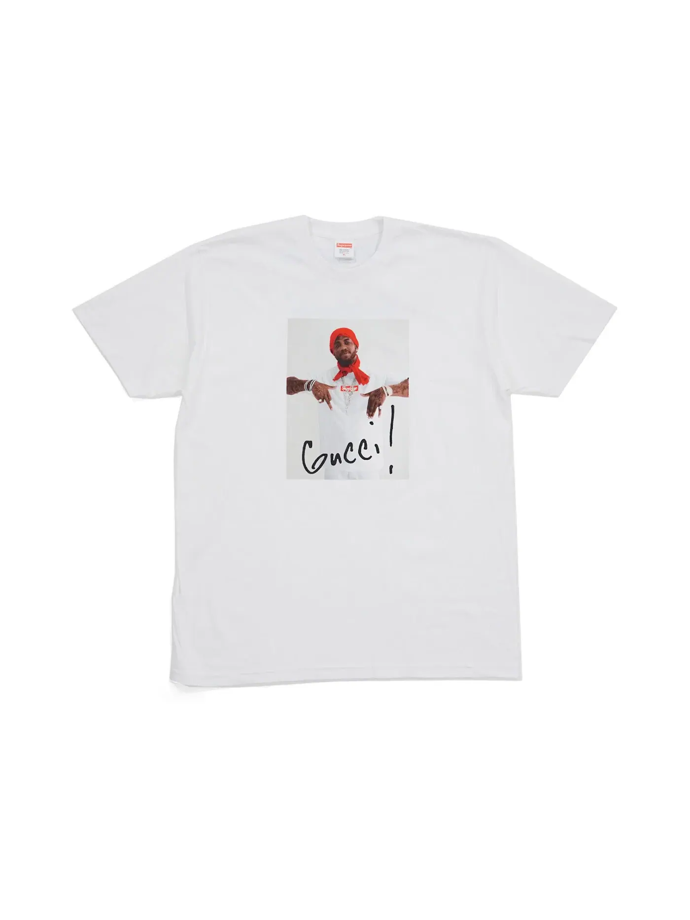 Мужская футболка с принтом Supreme Gucci Mane Tee — изображение 1 из 2, белый
