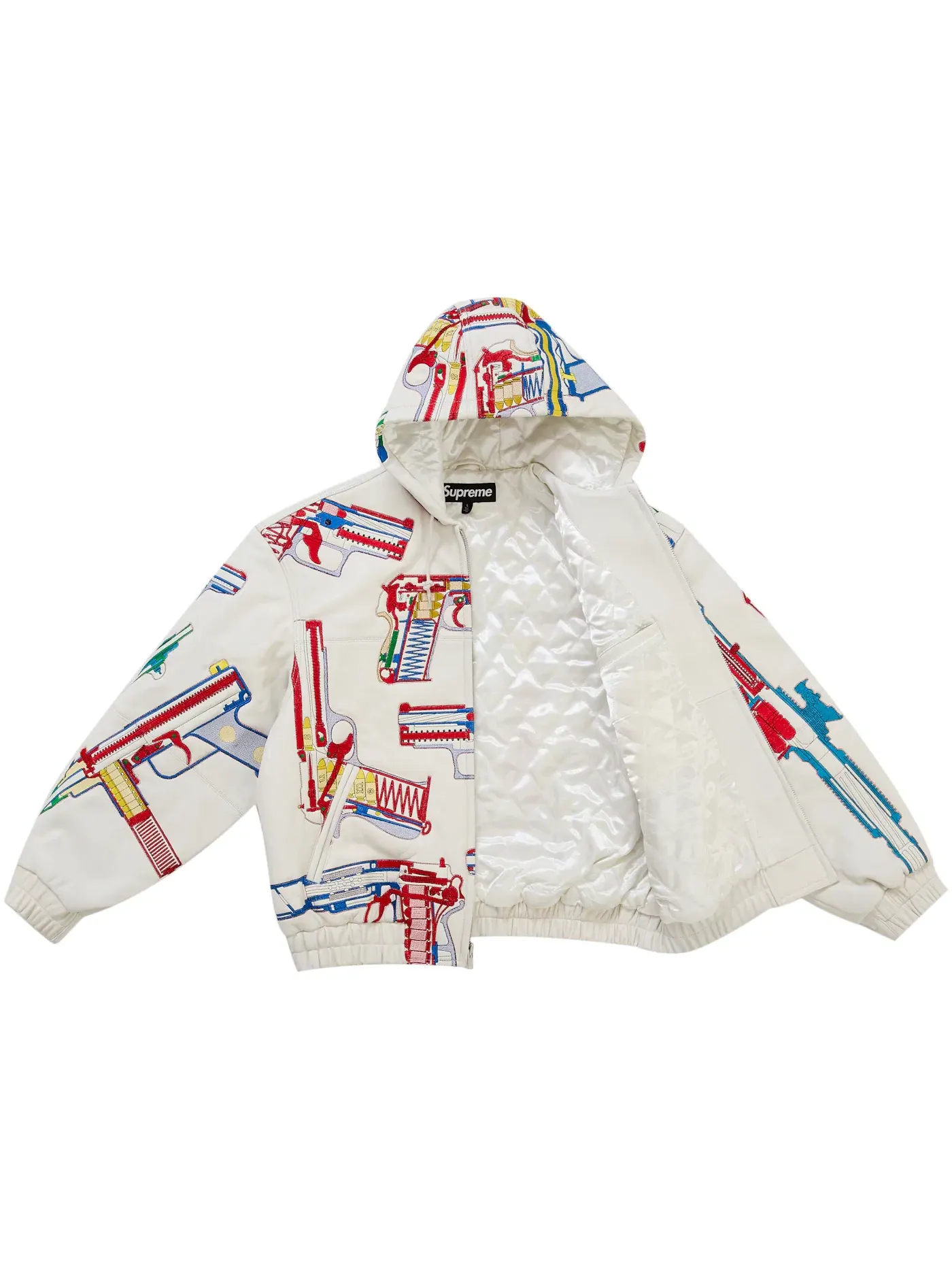 Мужская куртка с принтом Jacket Supreme — изображение 2 из 3, белый