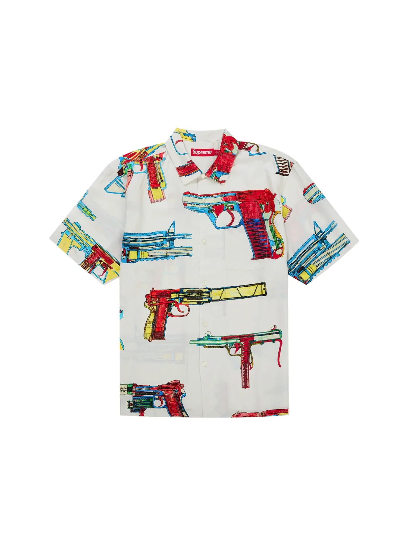 Мужская рубашка с принтом Shirt Supreme — изображение 1 из 2, белый