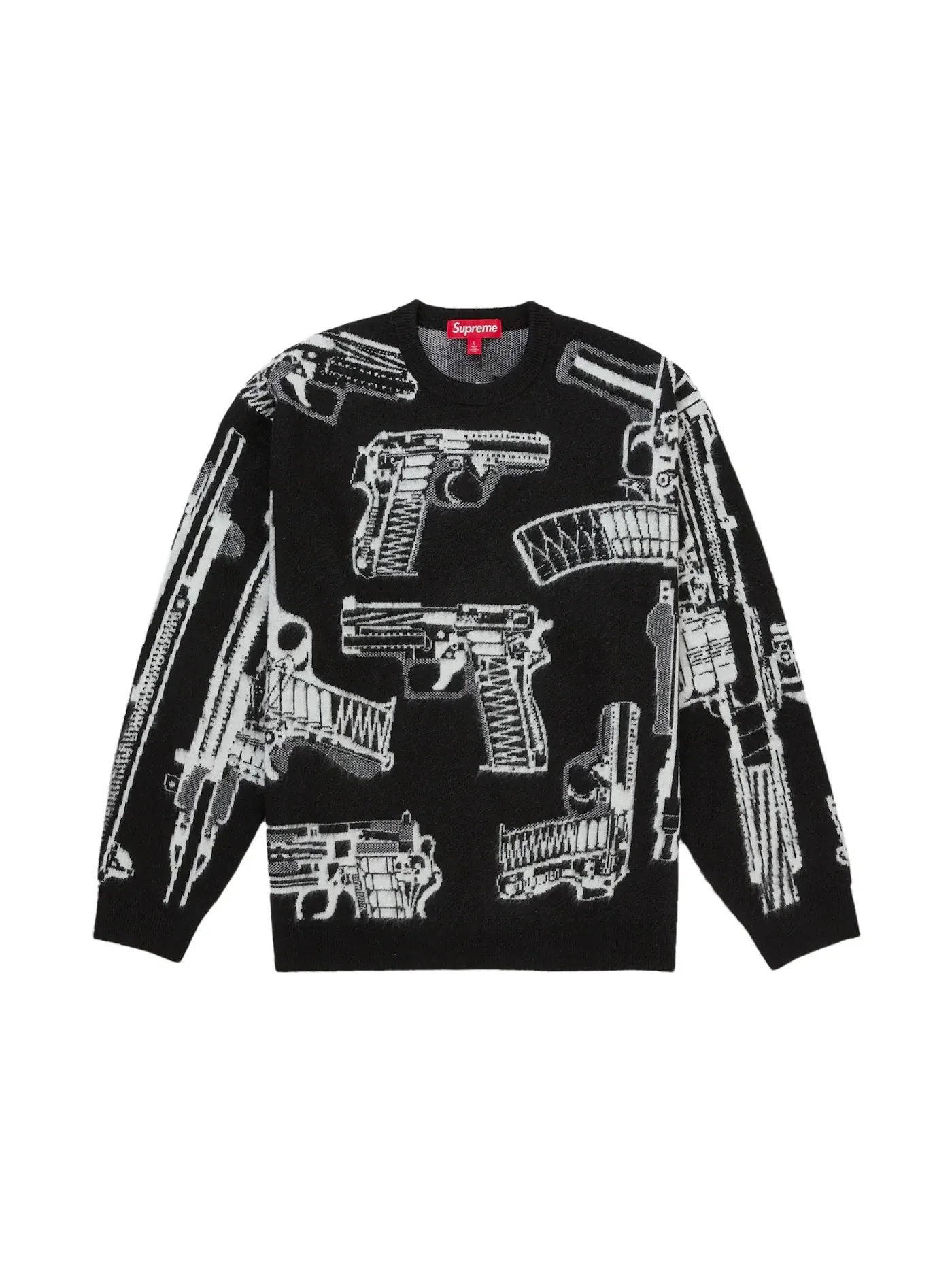 Мужской свитер с логотипом Supreme — изображение 1 из 2, черный