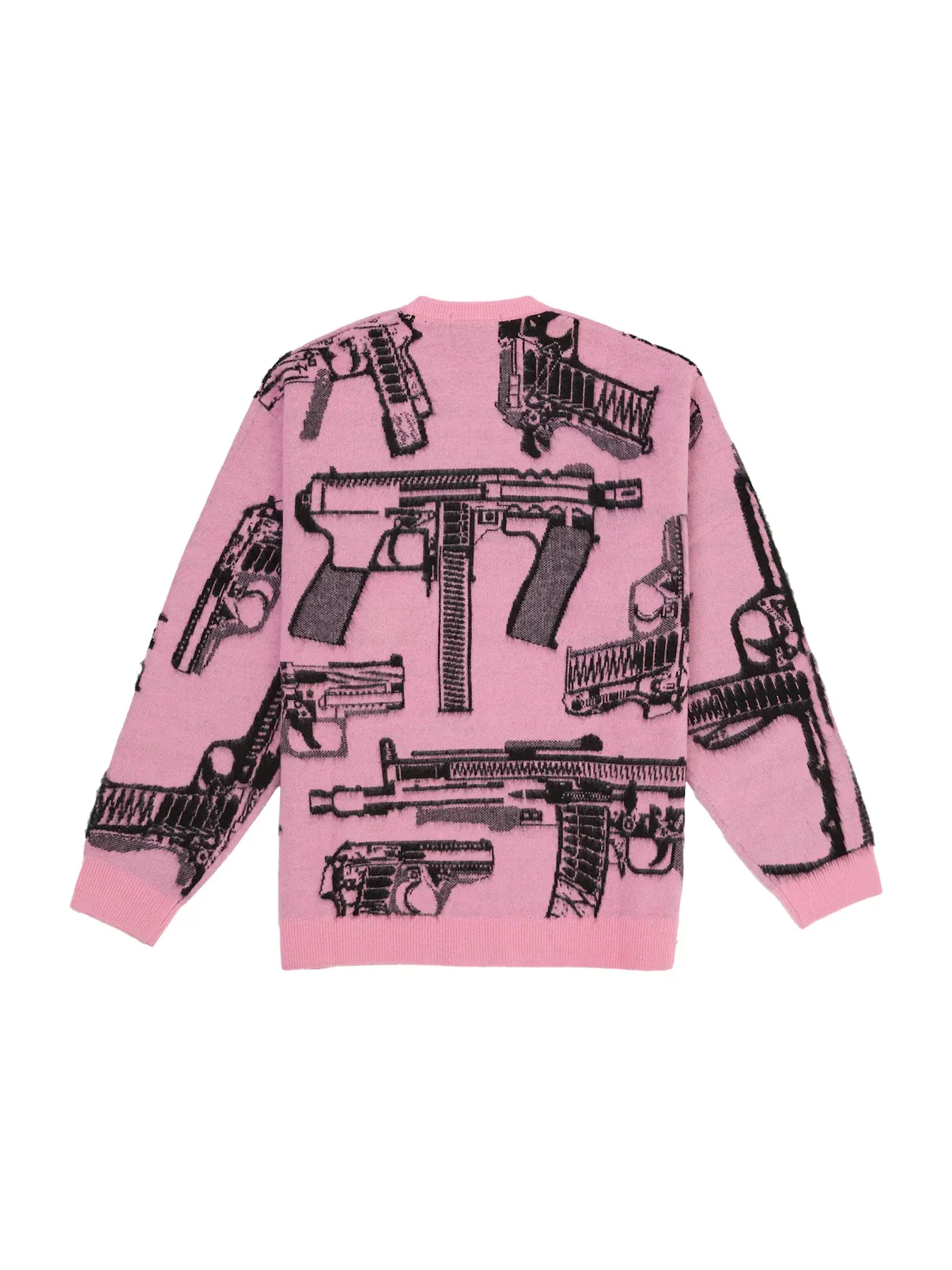 Мужской свитер с принтом Supreme Guns Sweater — изображение 2 из 2, розовый