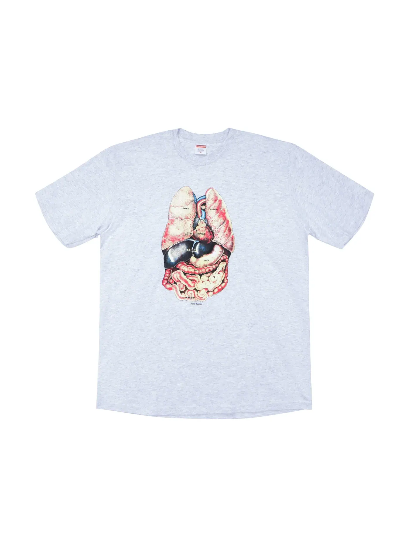 Мужская футболка с принтом Supreme Tee — изображение 1 из 1, серый